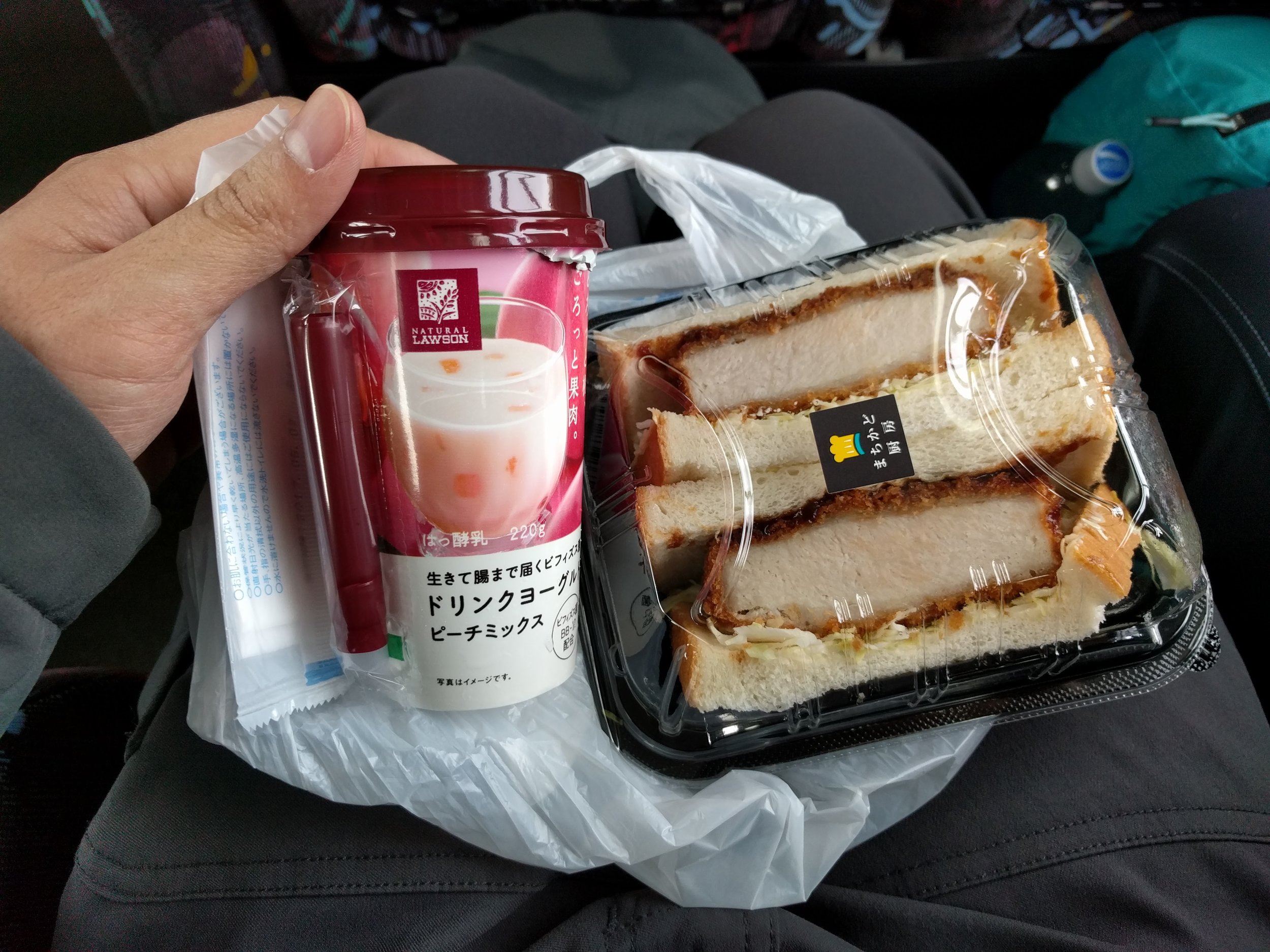 <p>Convenience store breakfast FTW! Not bad, but couldn't compare with the Tonkatsu Suzuki we'd had the day before.</p>