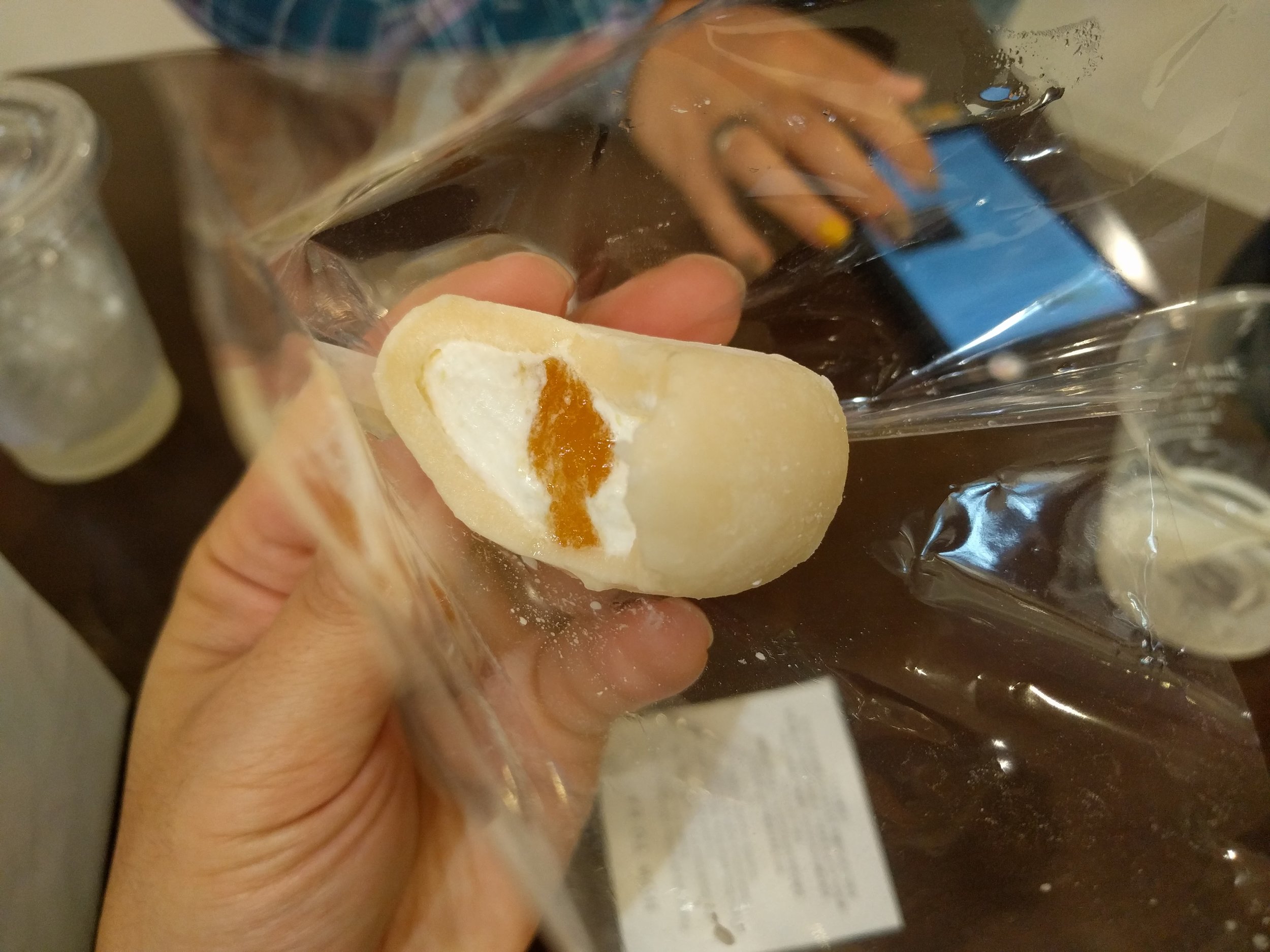 <p>We found a mochi bar in the mall next to Kanazawa Station and we had Matcha (green tea), Sakura (cherry blossom), and Double Mango flavors. This was our favorite flavor!</p>