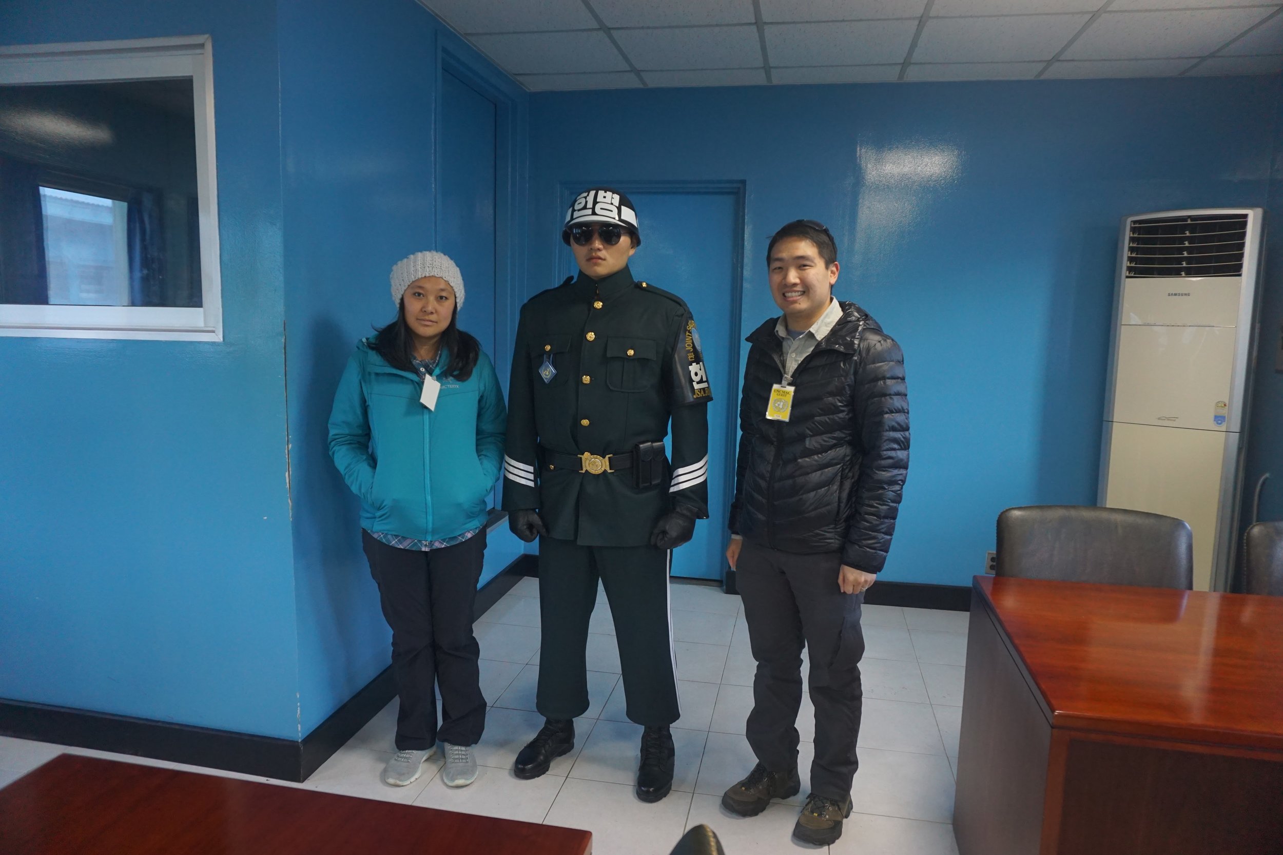 We're standing in North Korea!
