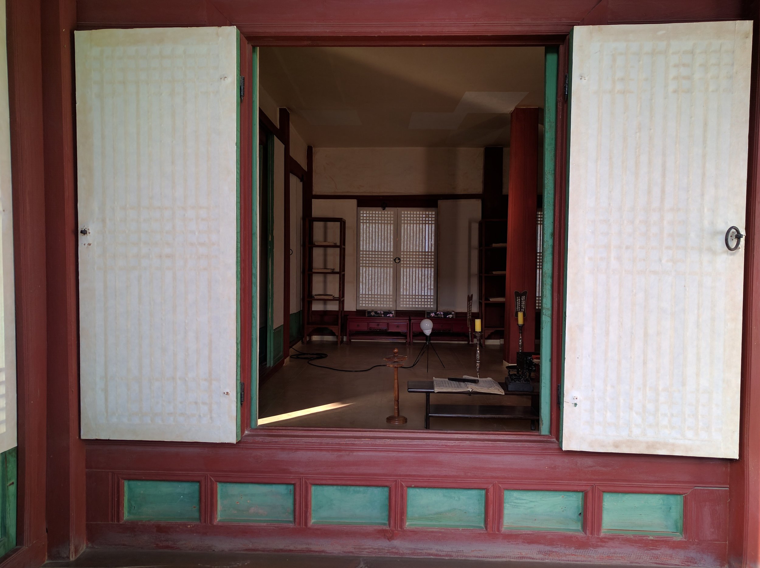 Inside one of the inner rooms
