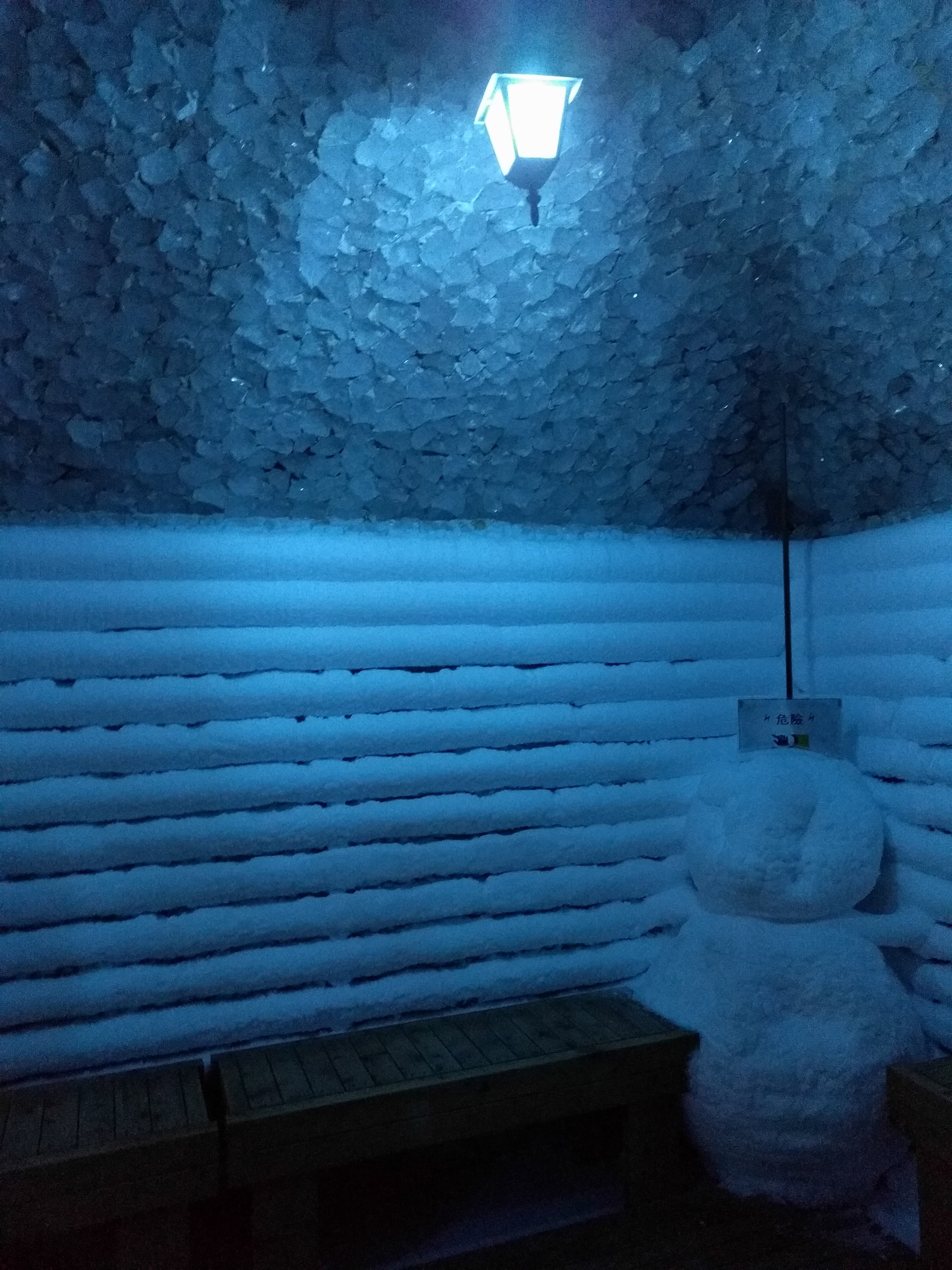 Inside the ice room