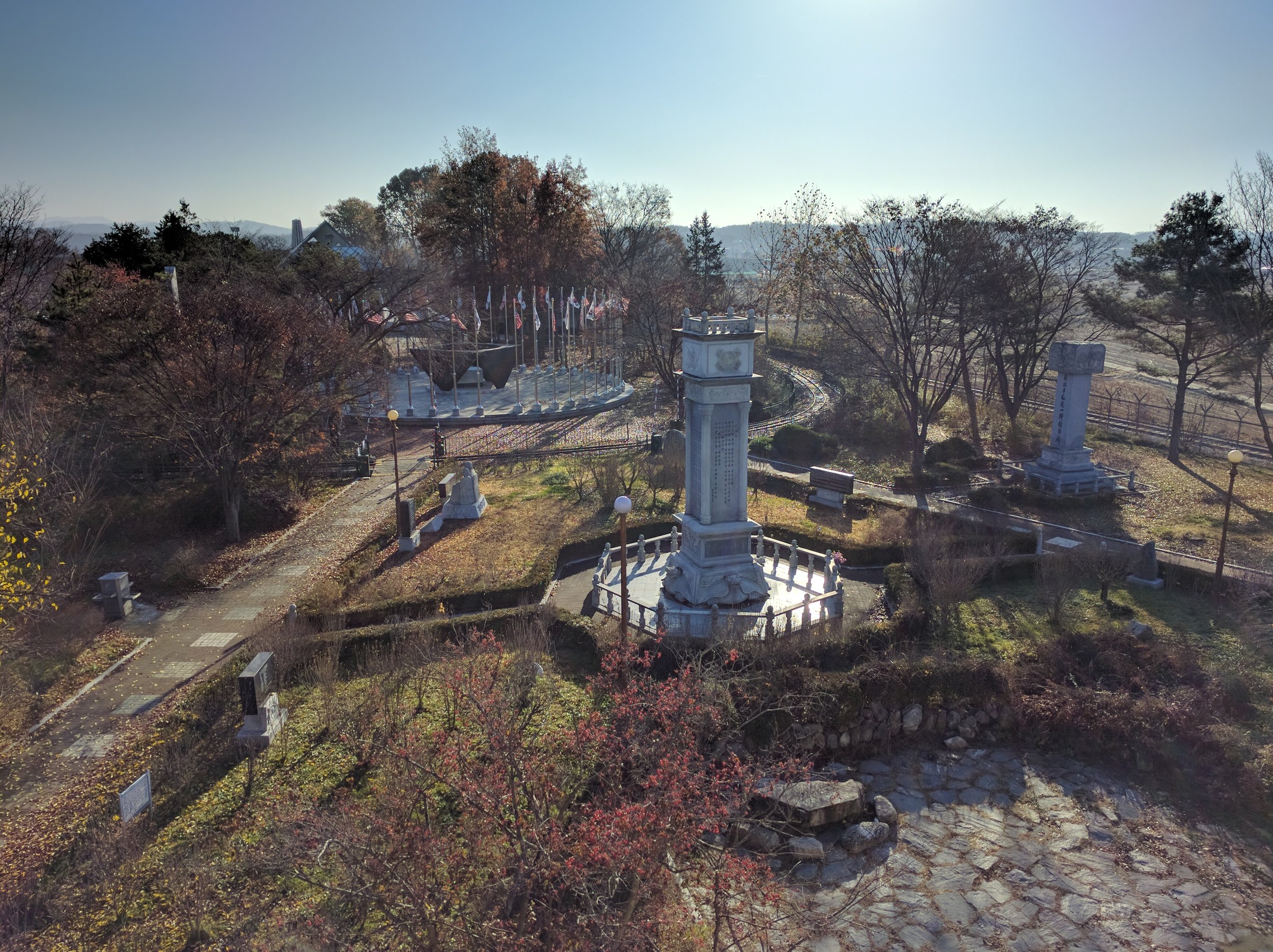 A memorial at Imjingak Tourist Resort