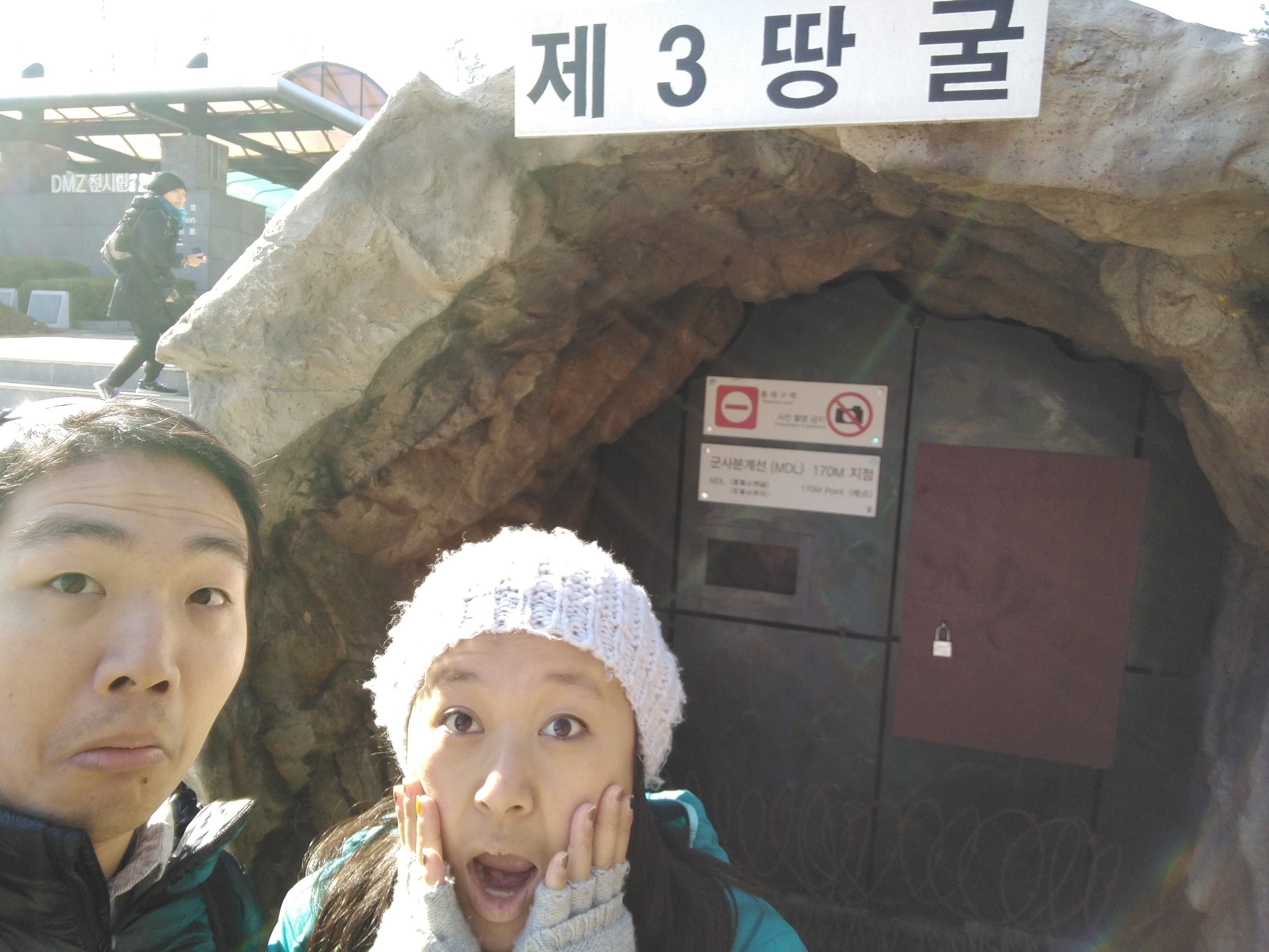 Being silly at the infiltration tunnels