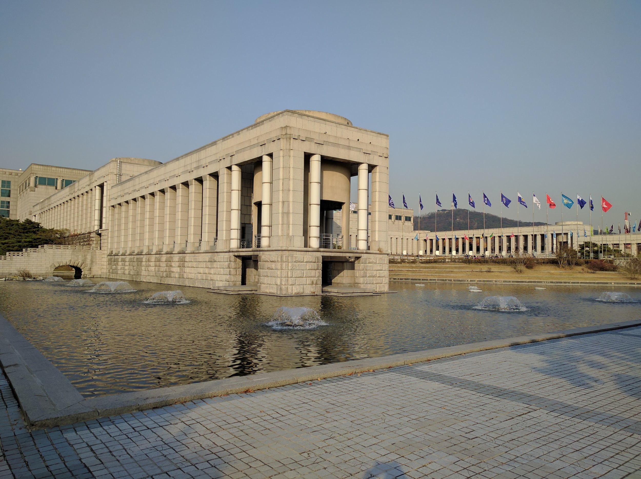 Outside the Remembrance Hall
