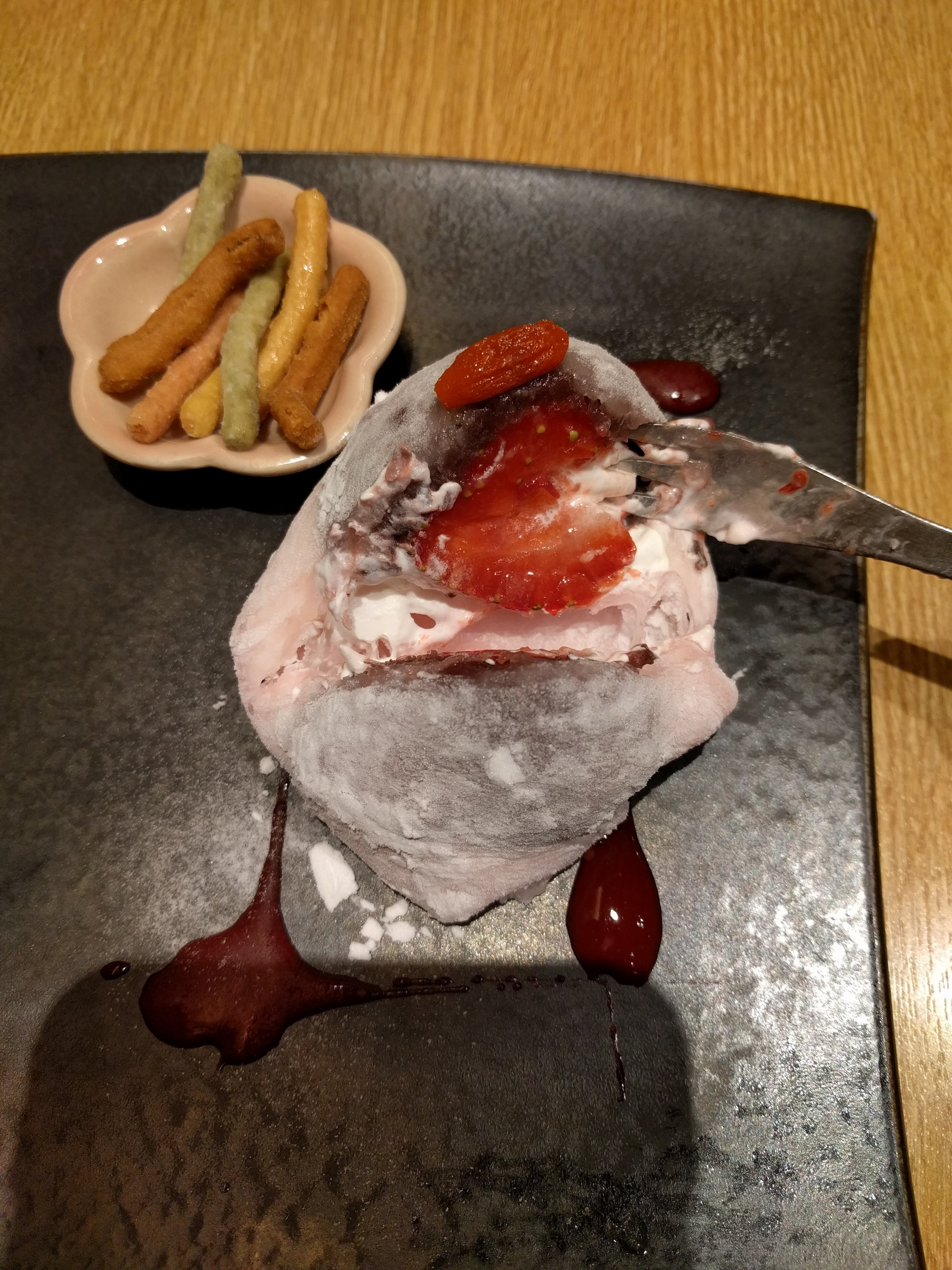 Strawberry mochi!