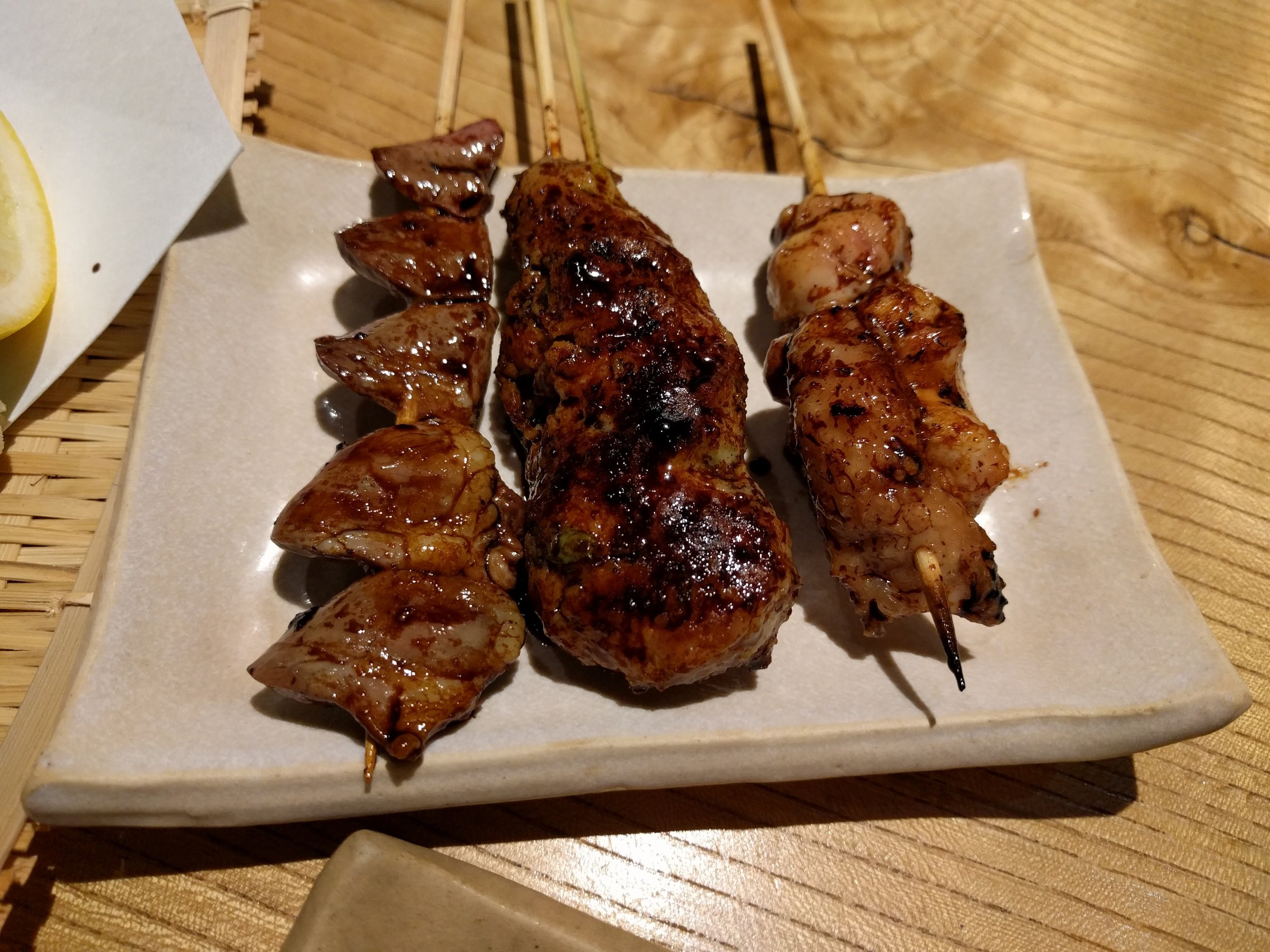 Various chicken parts