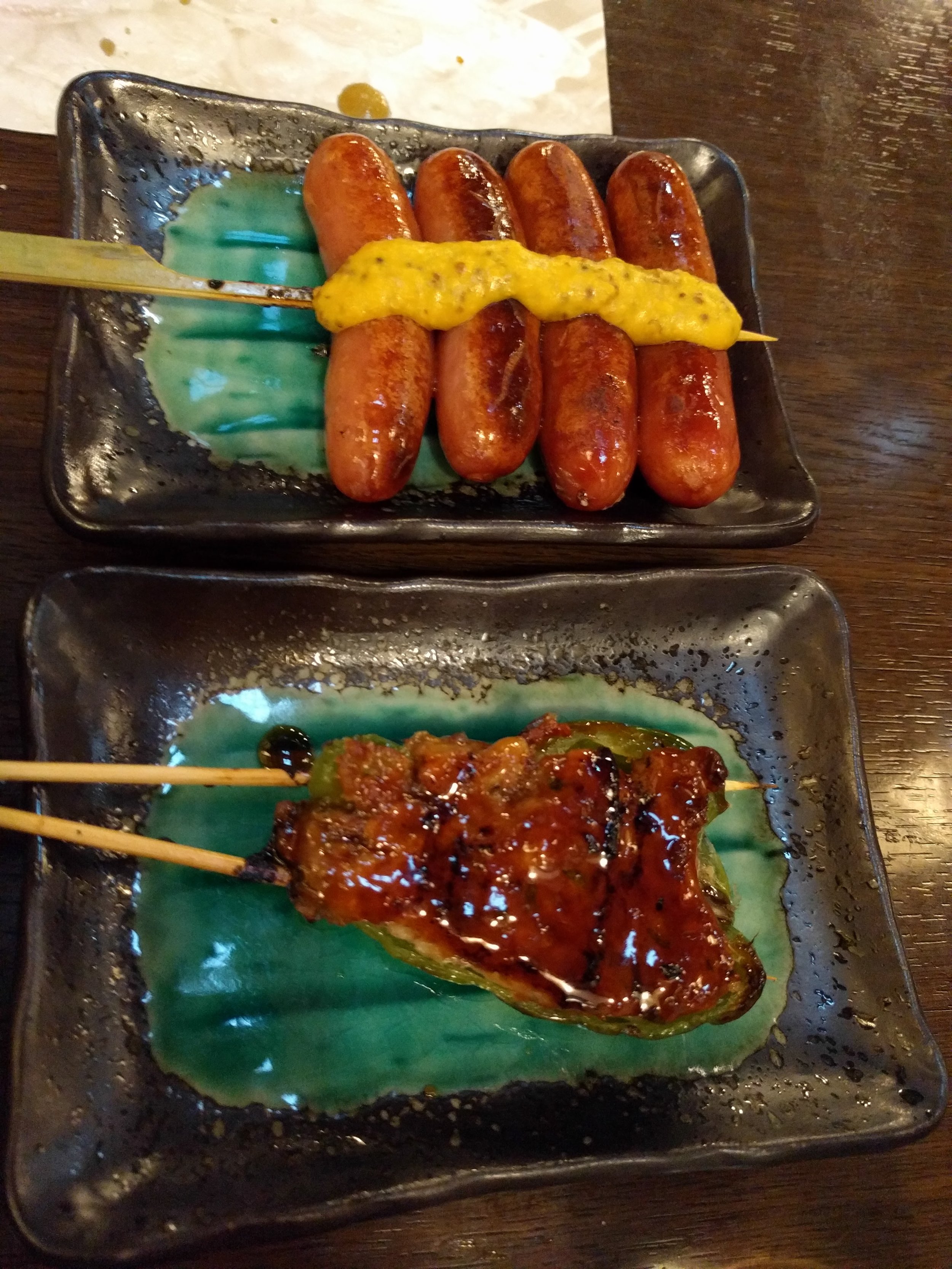 Sausages and chicken meatball izakaya