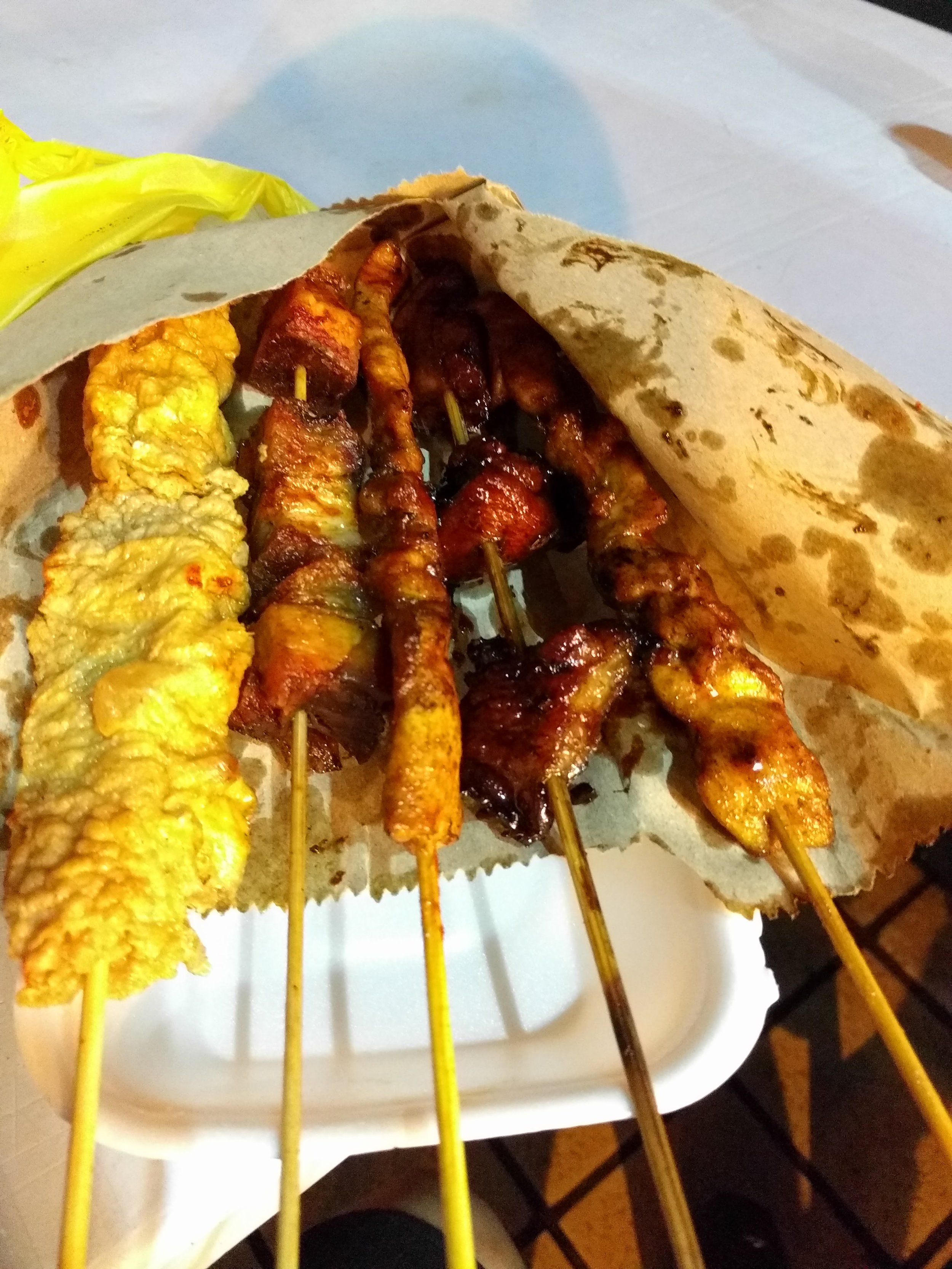 We got a variety of skewers
