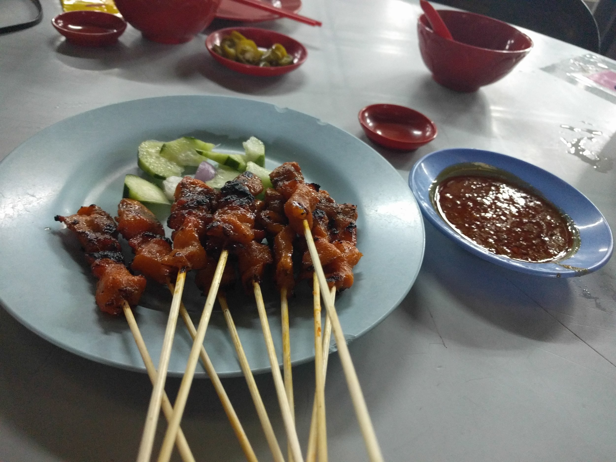 Chicken Satay with peanut sauce