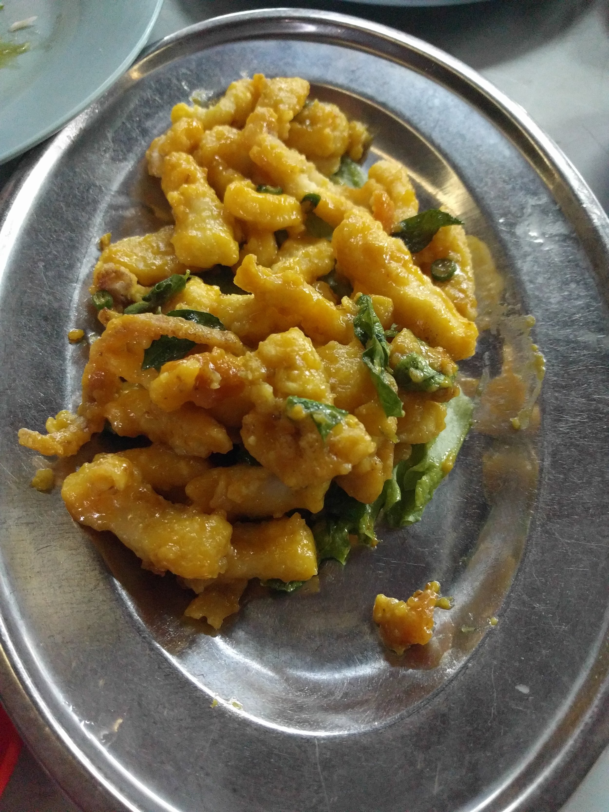 Salty egg fried squid