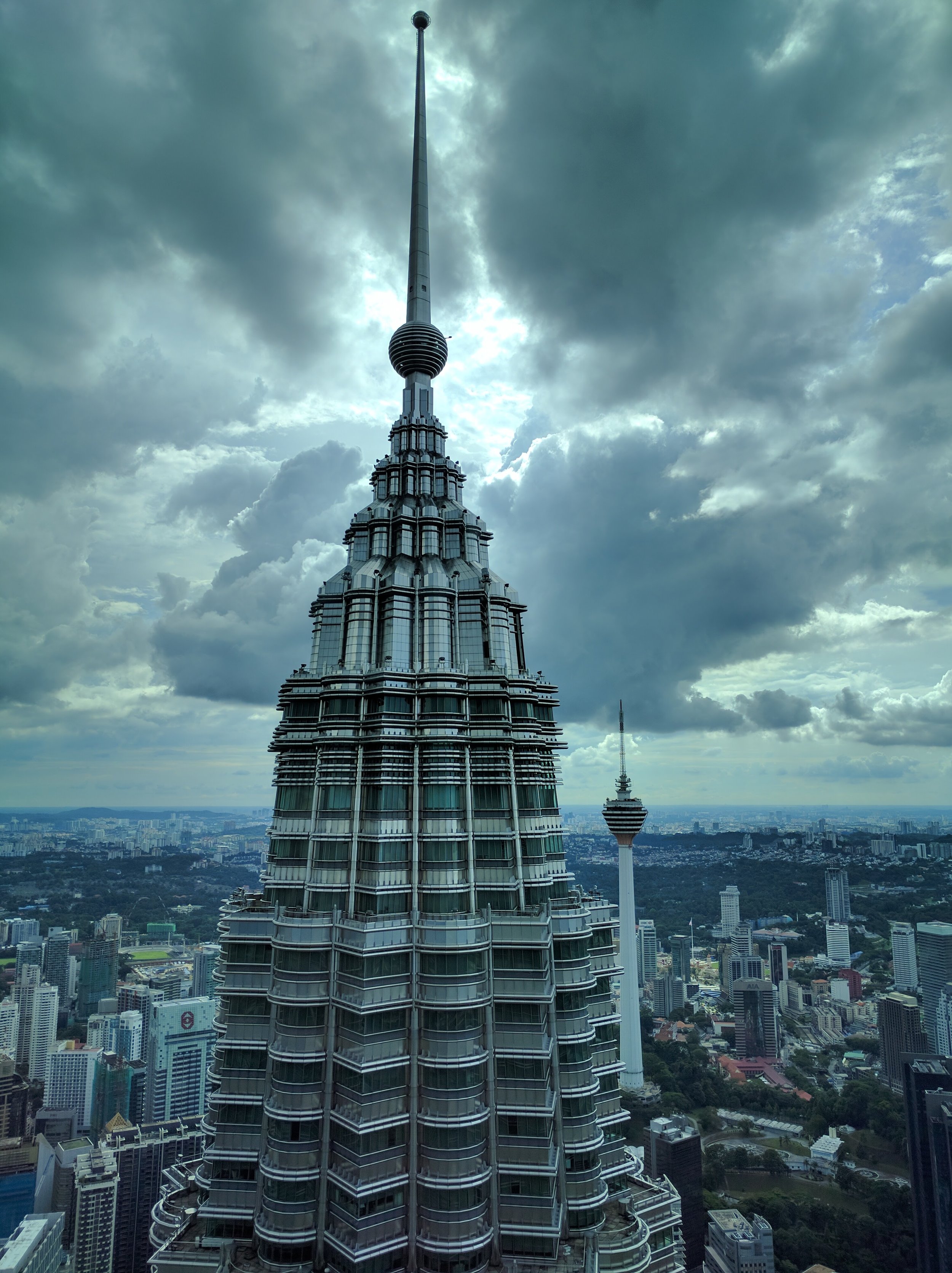 Eye to eye with the other tower