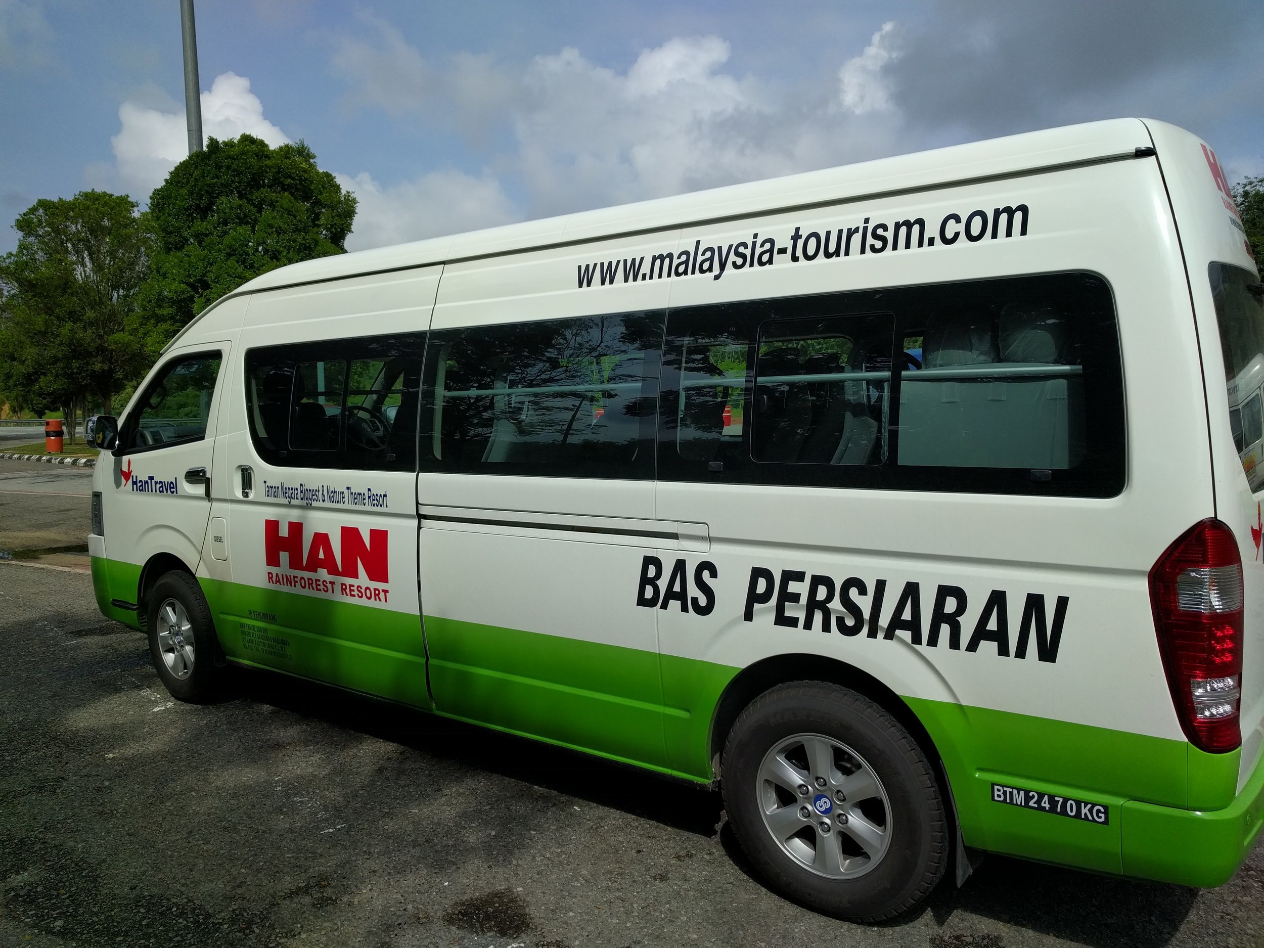 Our minivan to the rainforest
