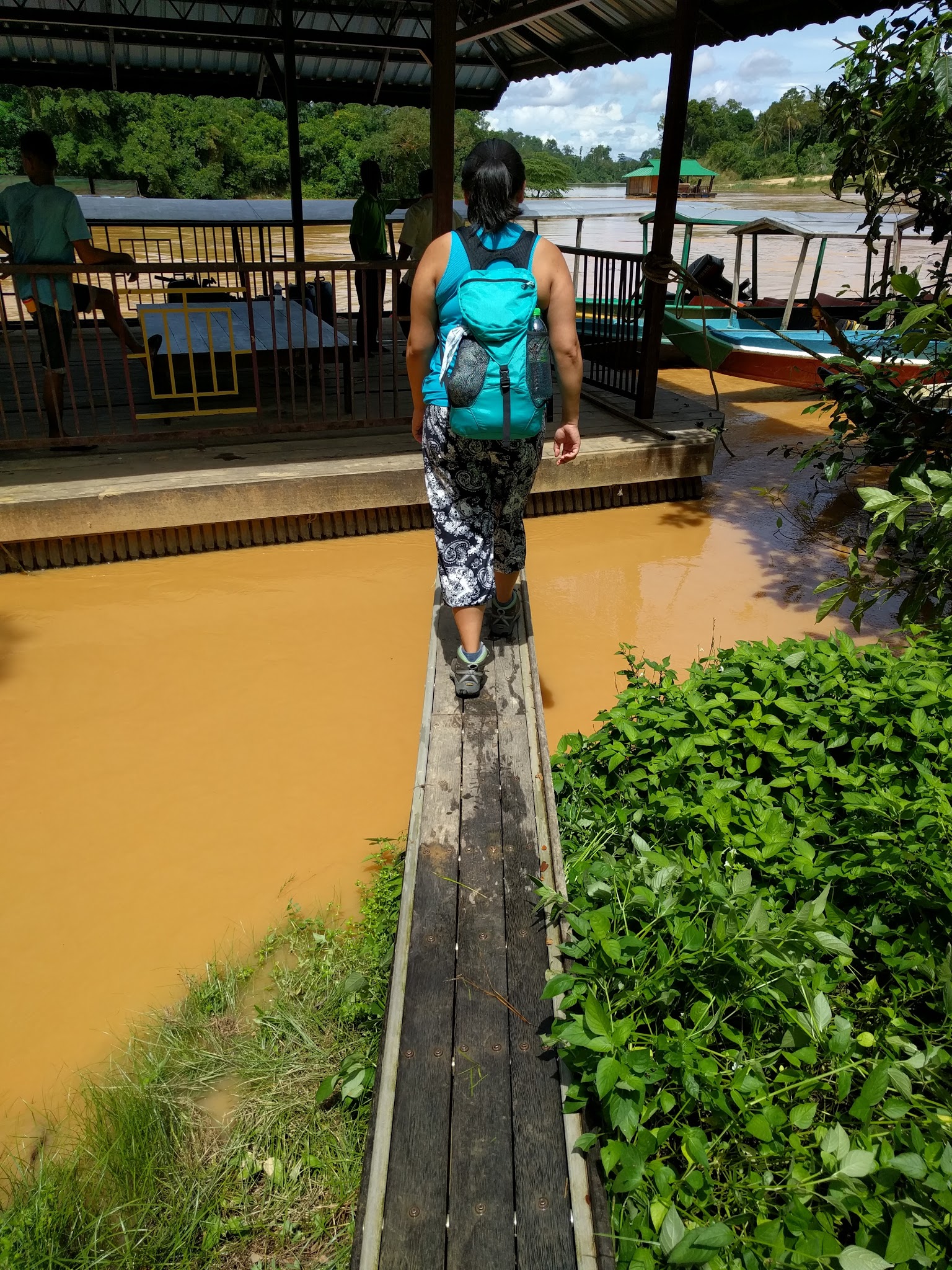 Ghetto bridge to jetty shack