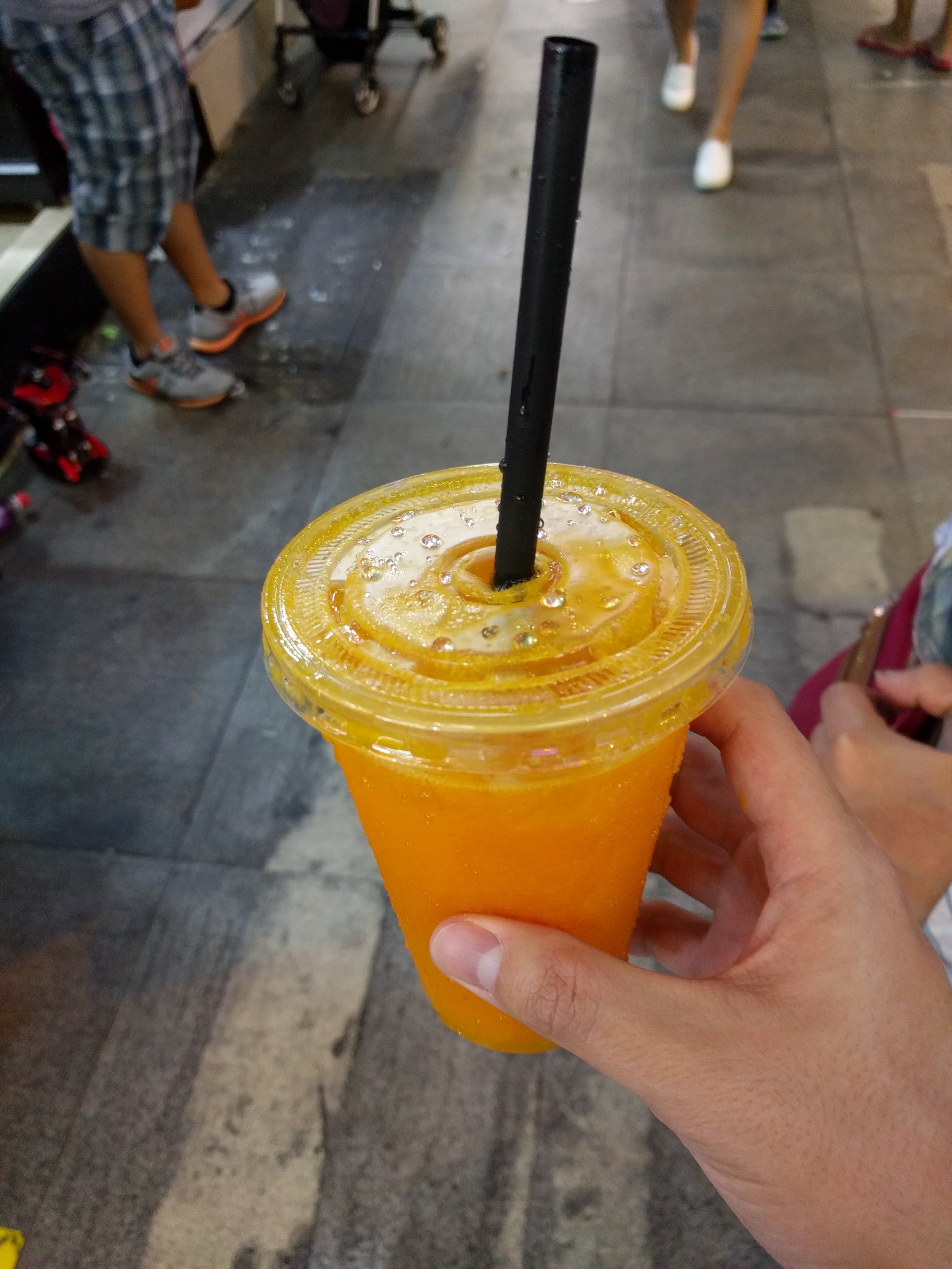 <p>Our first cheap fruit juice after Japan and South Korea - first of many...</p>