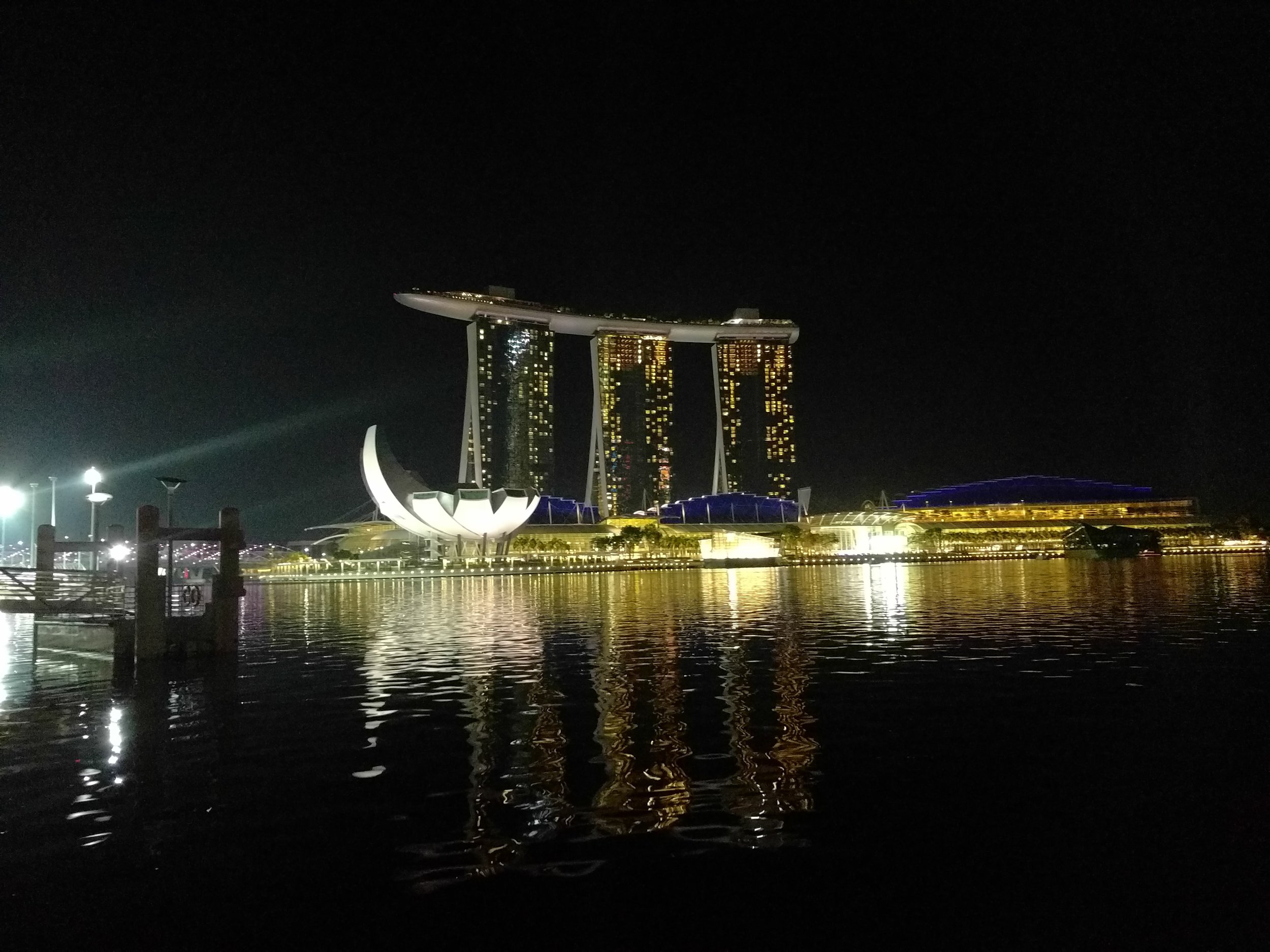 Marina Sands at night