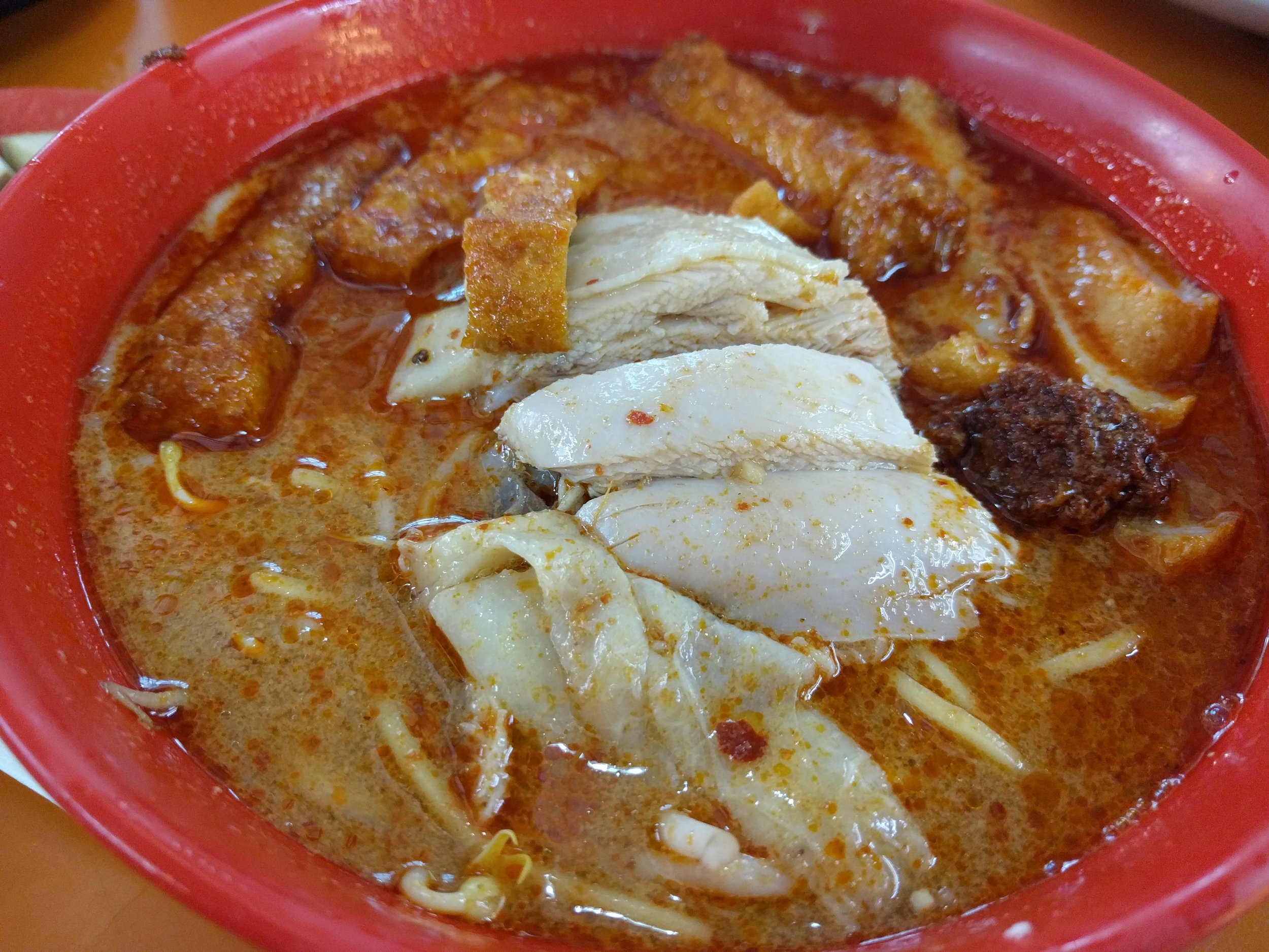 <p>Good spicy chicken soup</p>