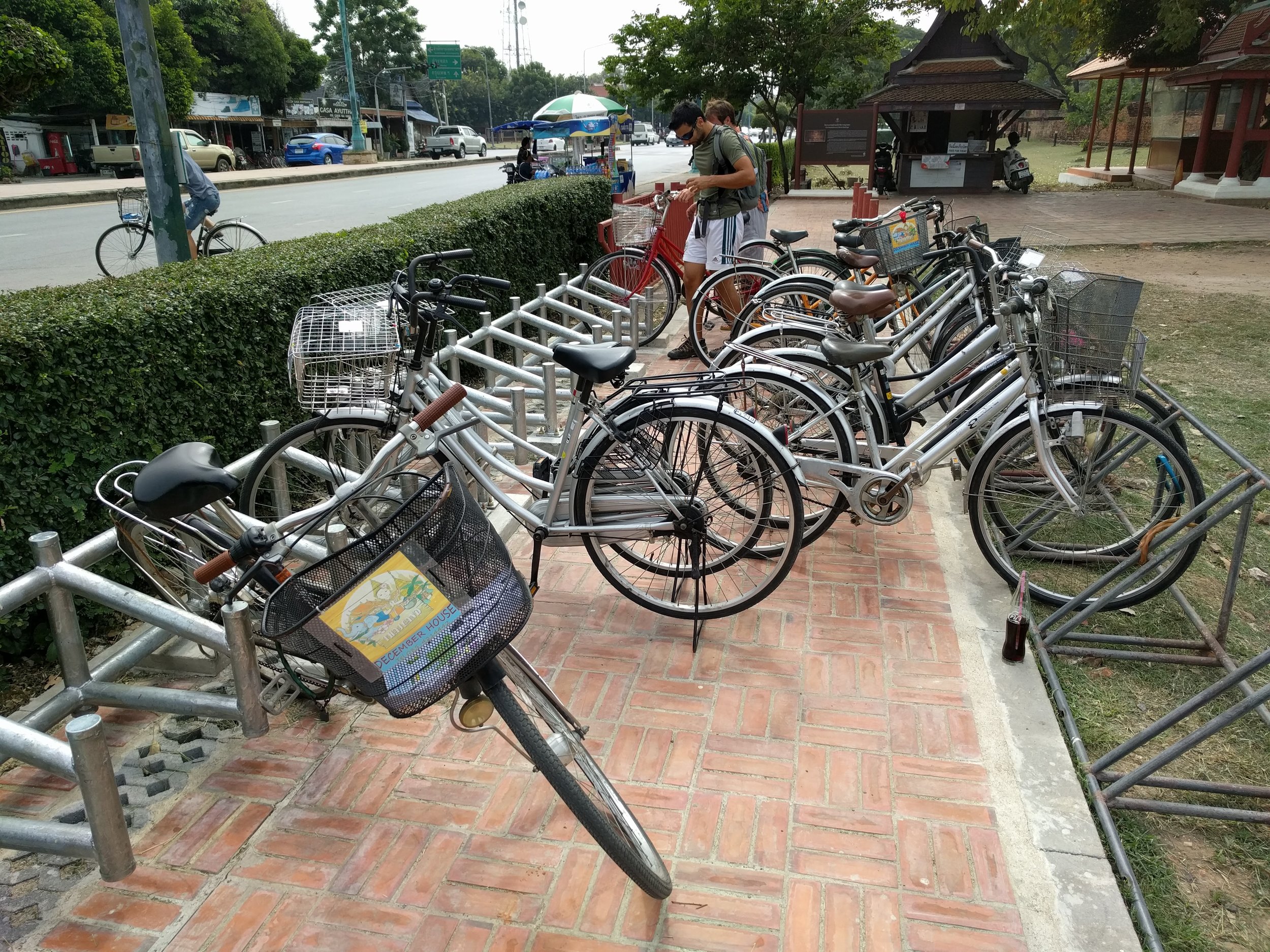 40baht bike rental for the day - don't forget to ask for a lock!)