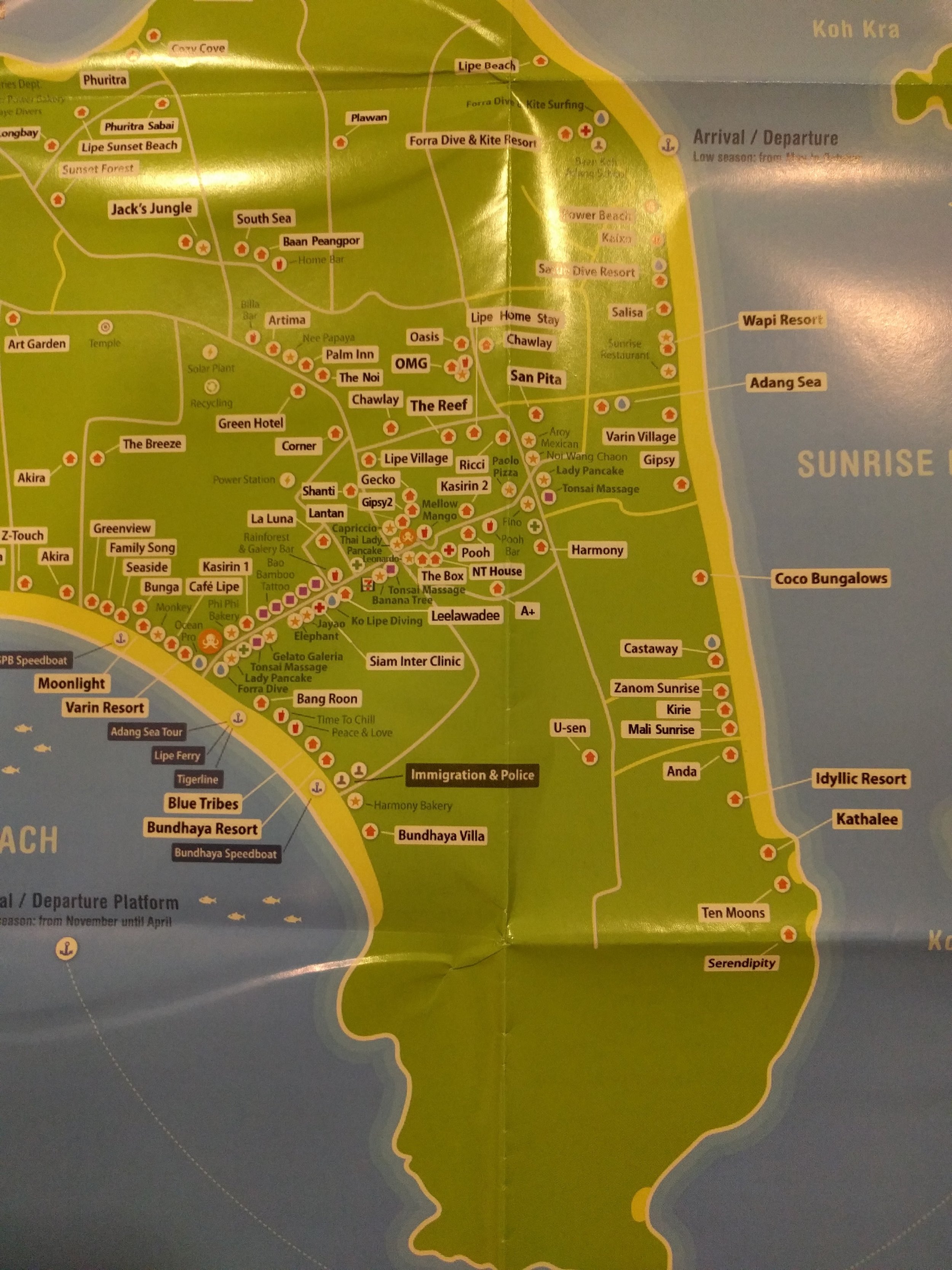 Local island map