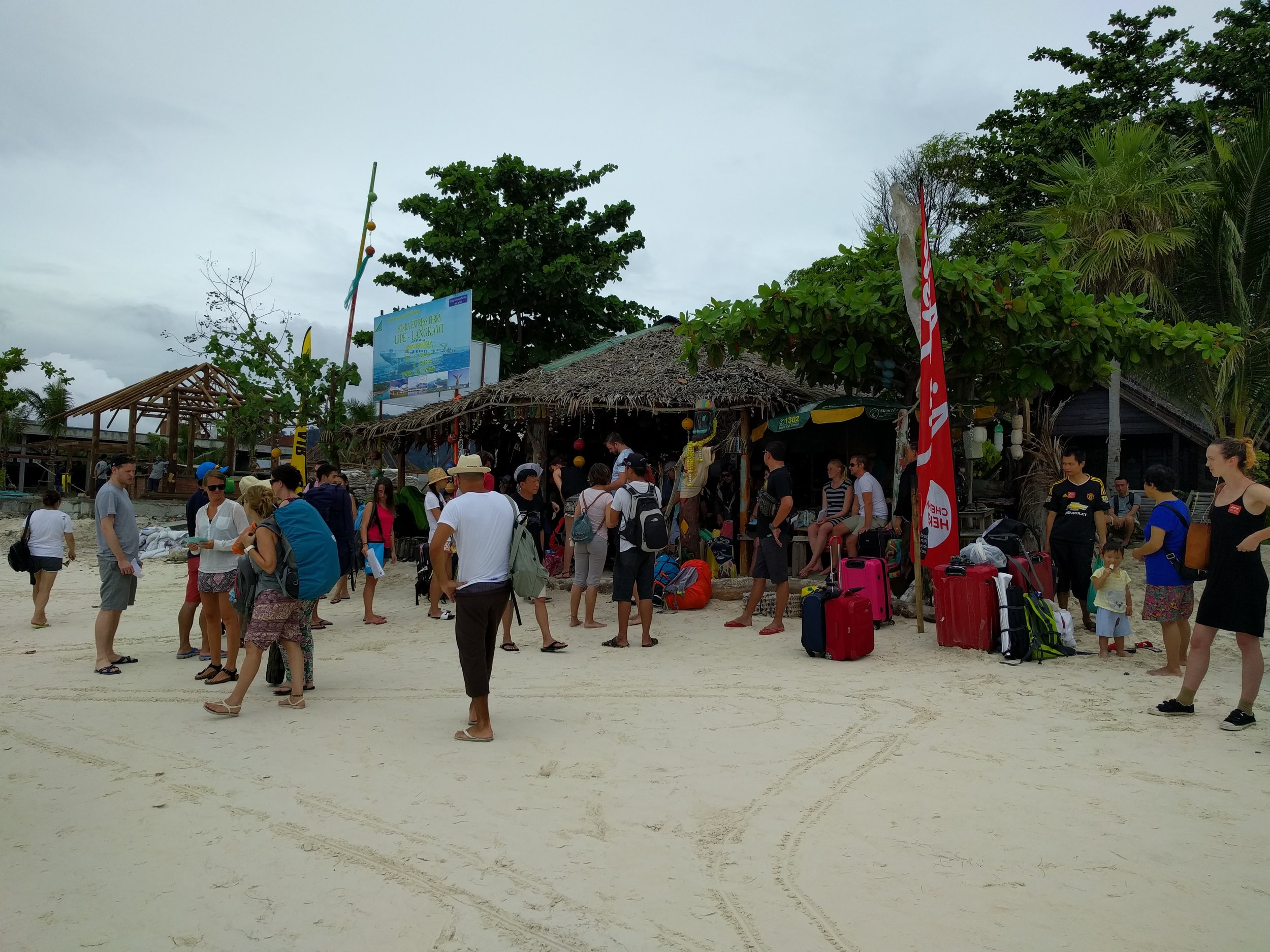AirAsia booth on Pattaya Beach
