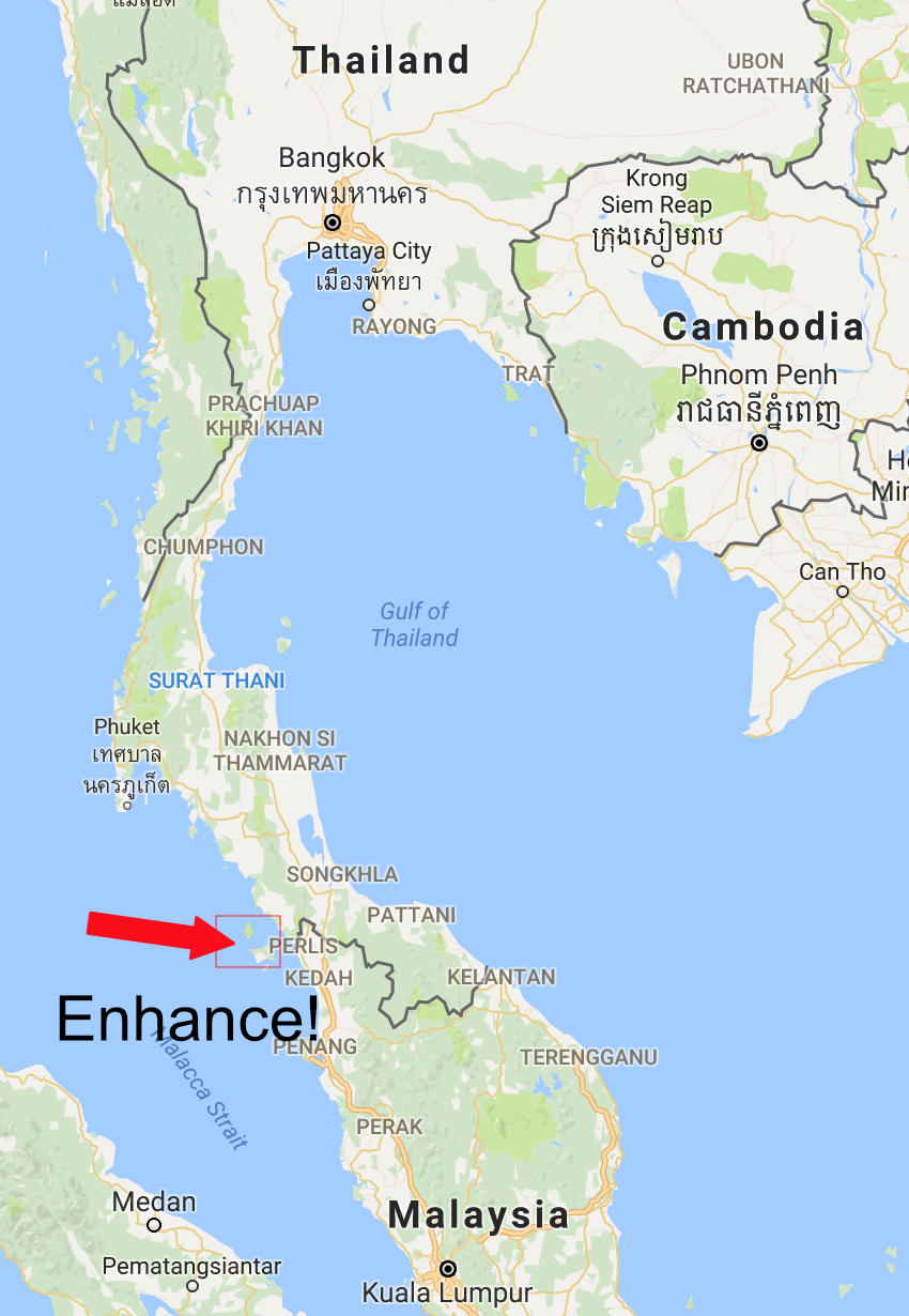 Koh Lipe isn't even on the map here!