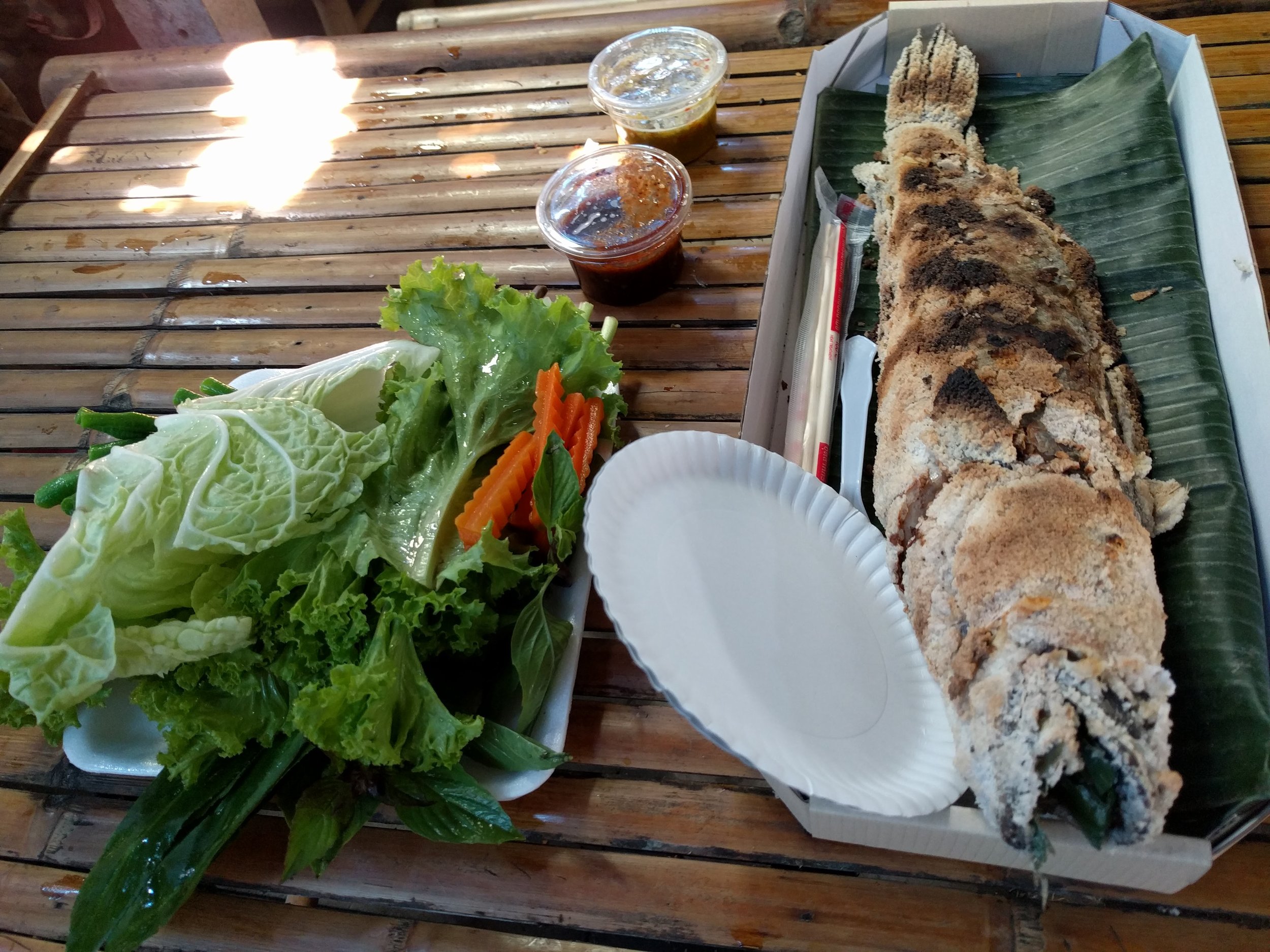 Fish and veggies