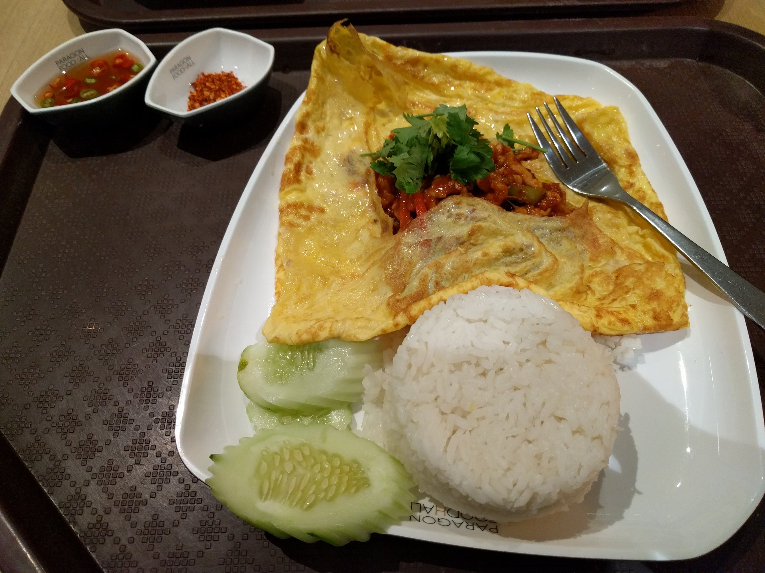 Curry omelet at Siam Paragon