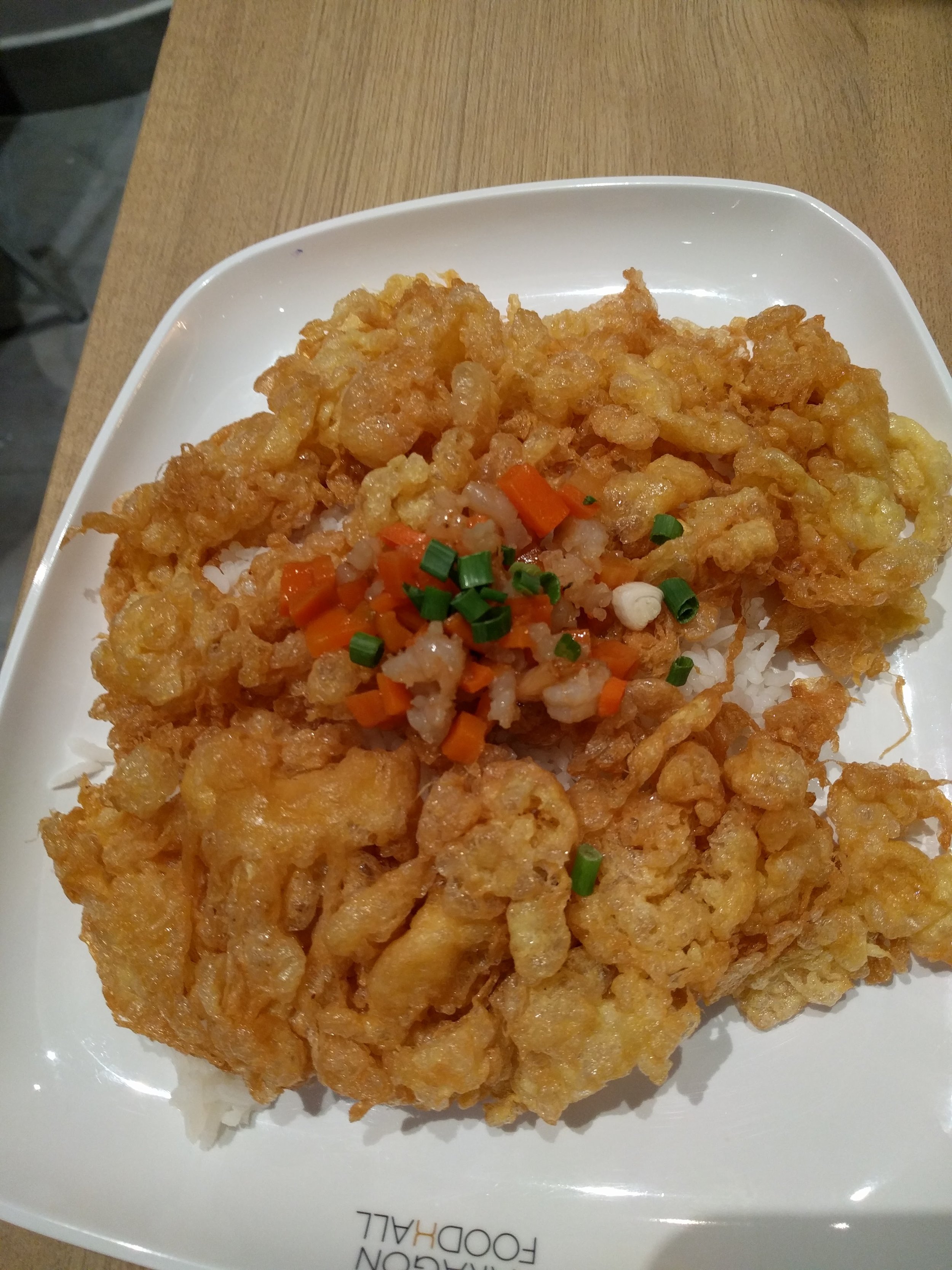 Shrimp omelet at Siam Paragon
