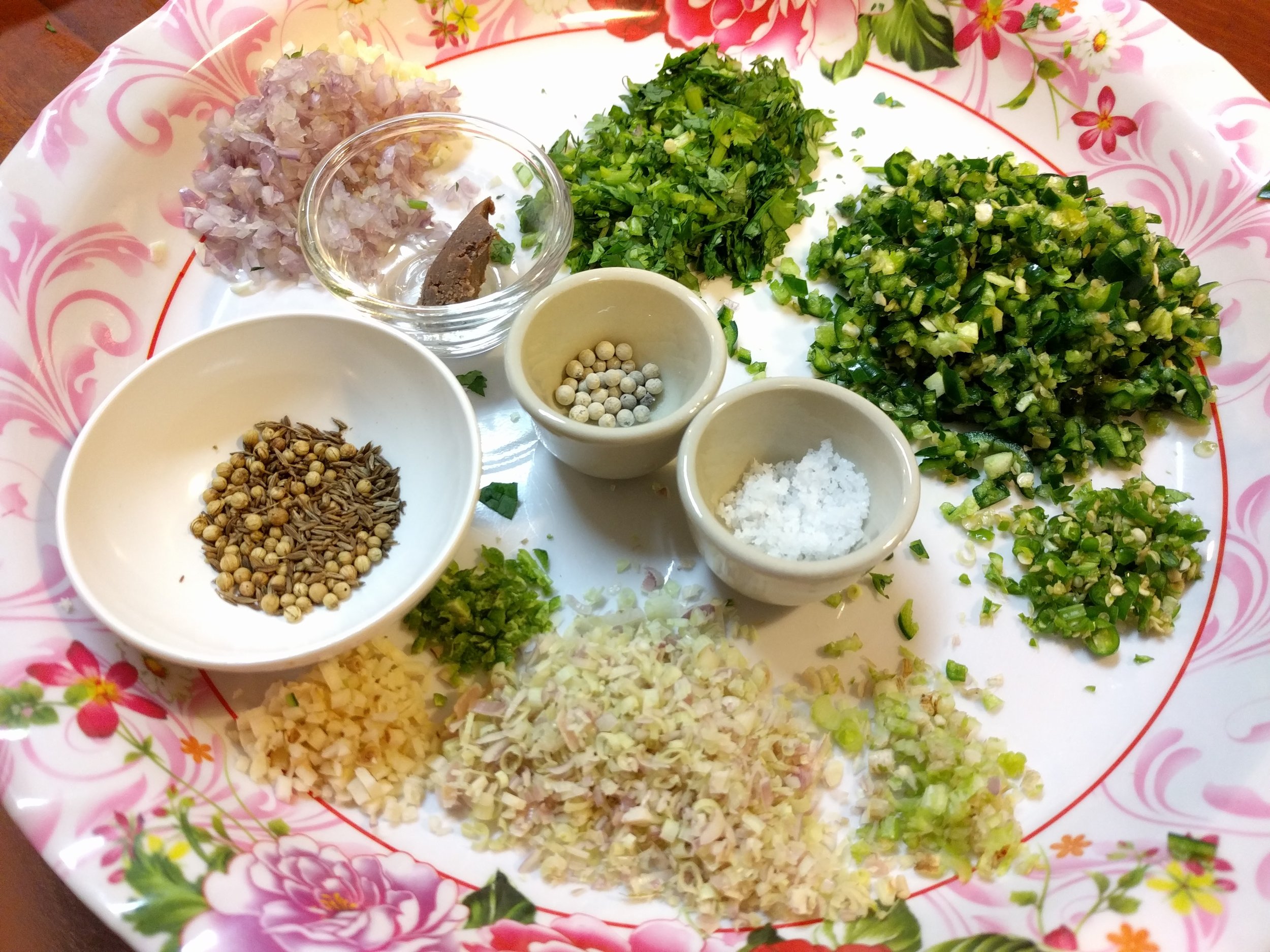 green curry ingredients