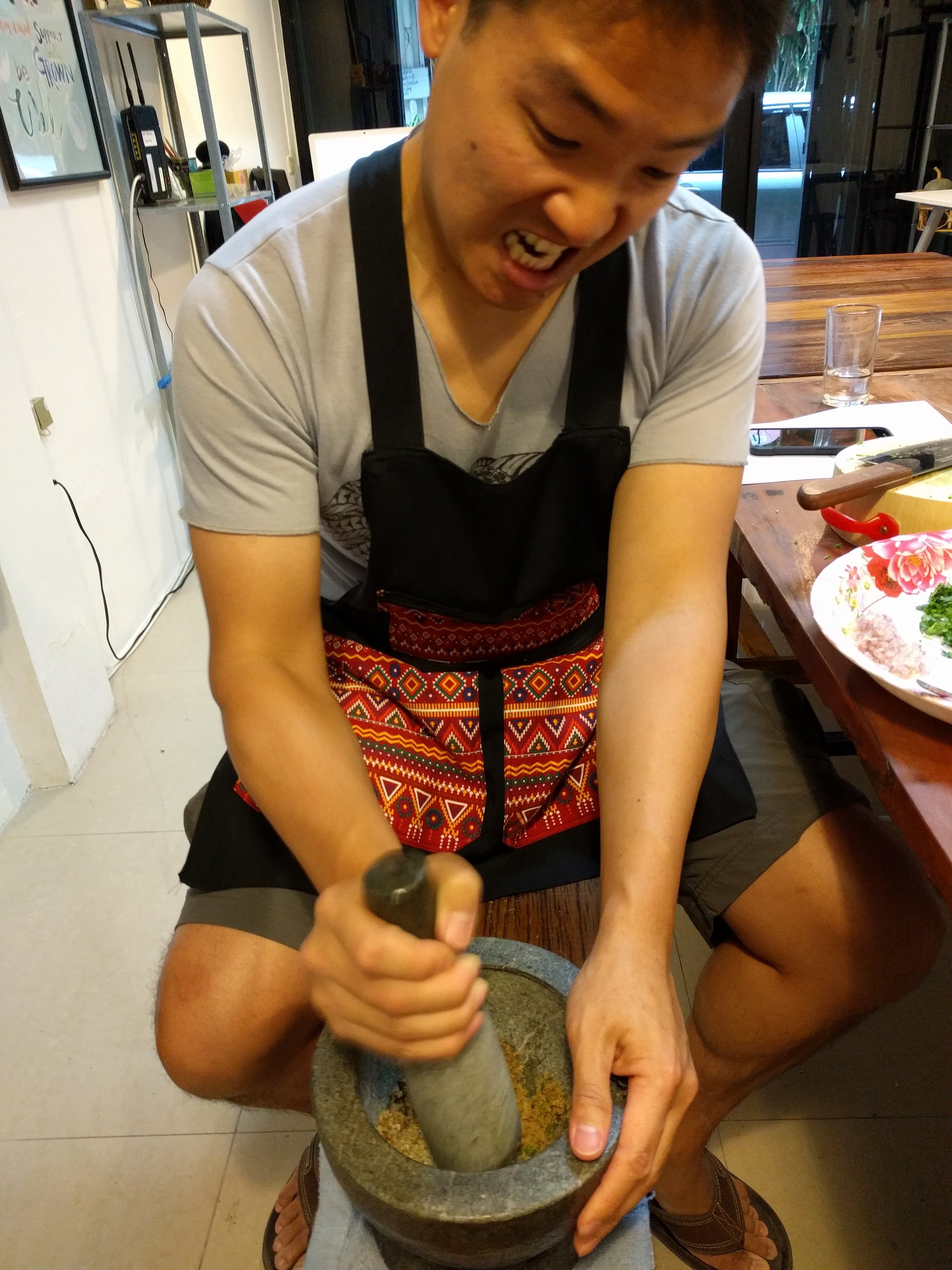 Grind that curry paste!