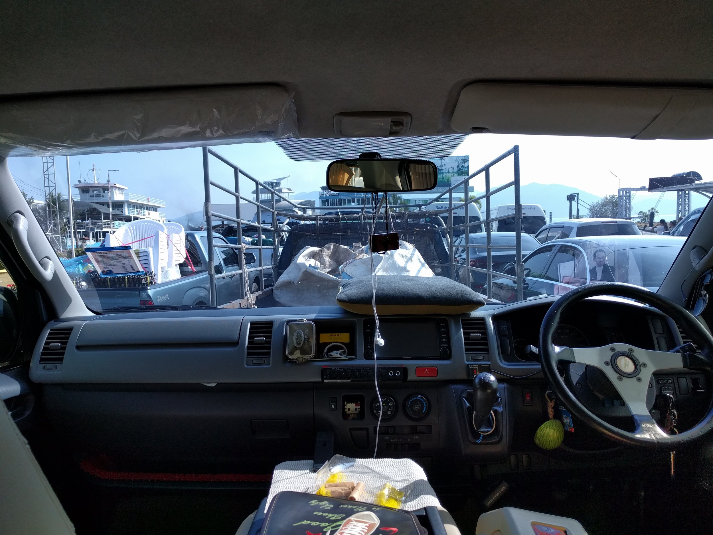 Getting on the ferry