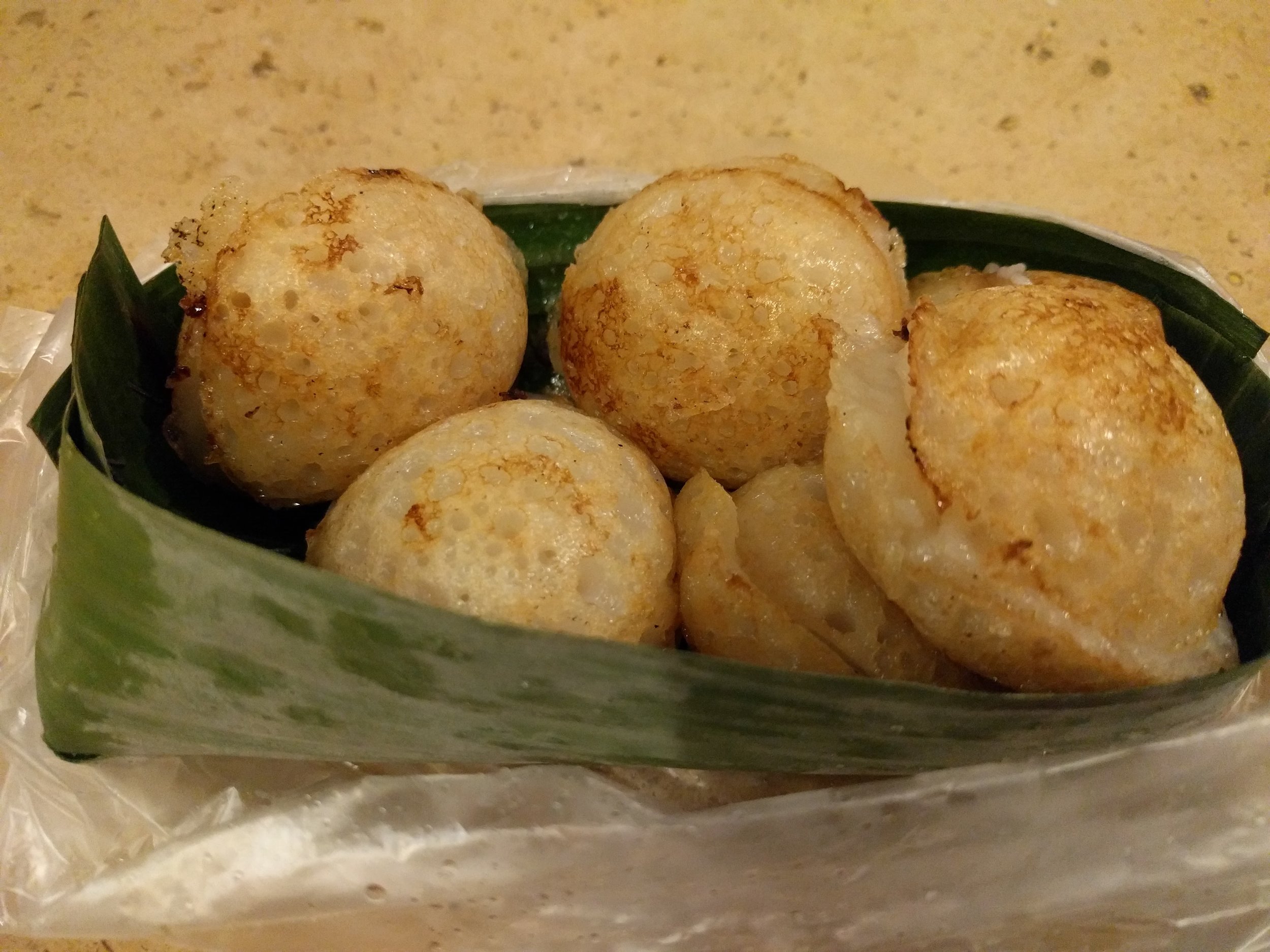 Coconut pancakes, which was savory and yummy!