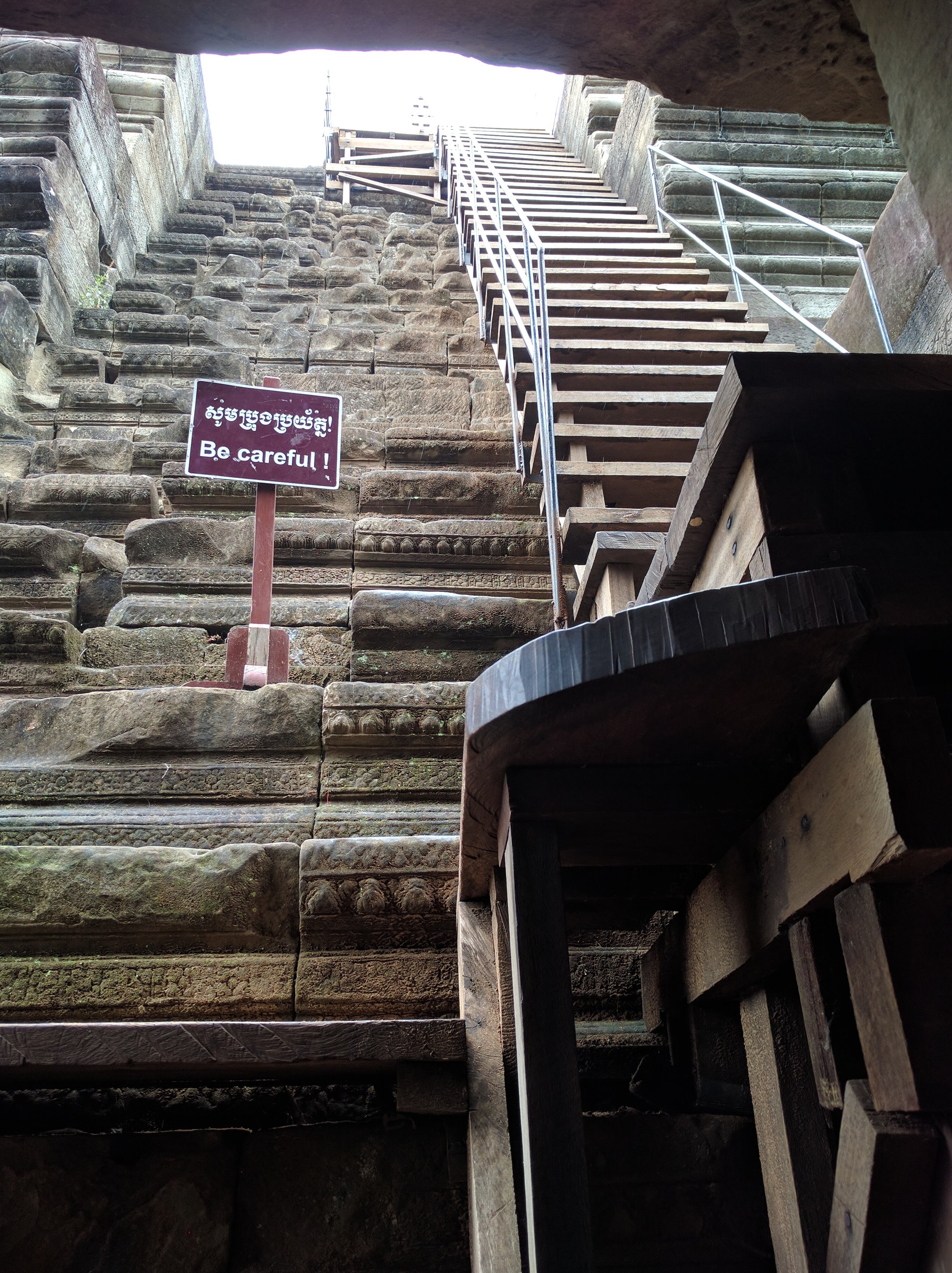 steep stairs