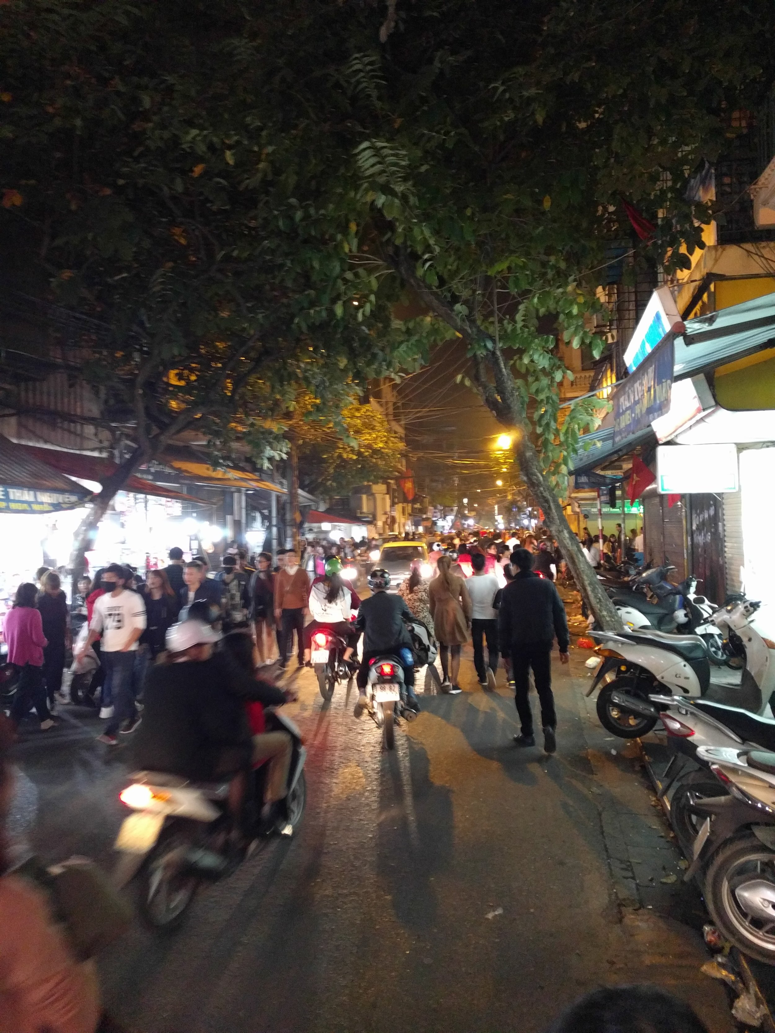 Jam packed with people and scooters