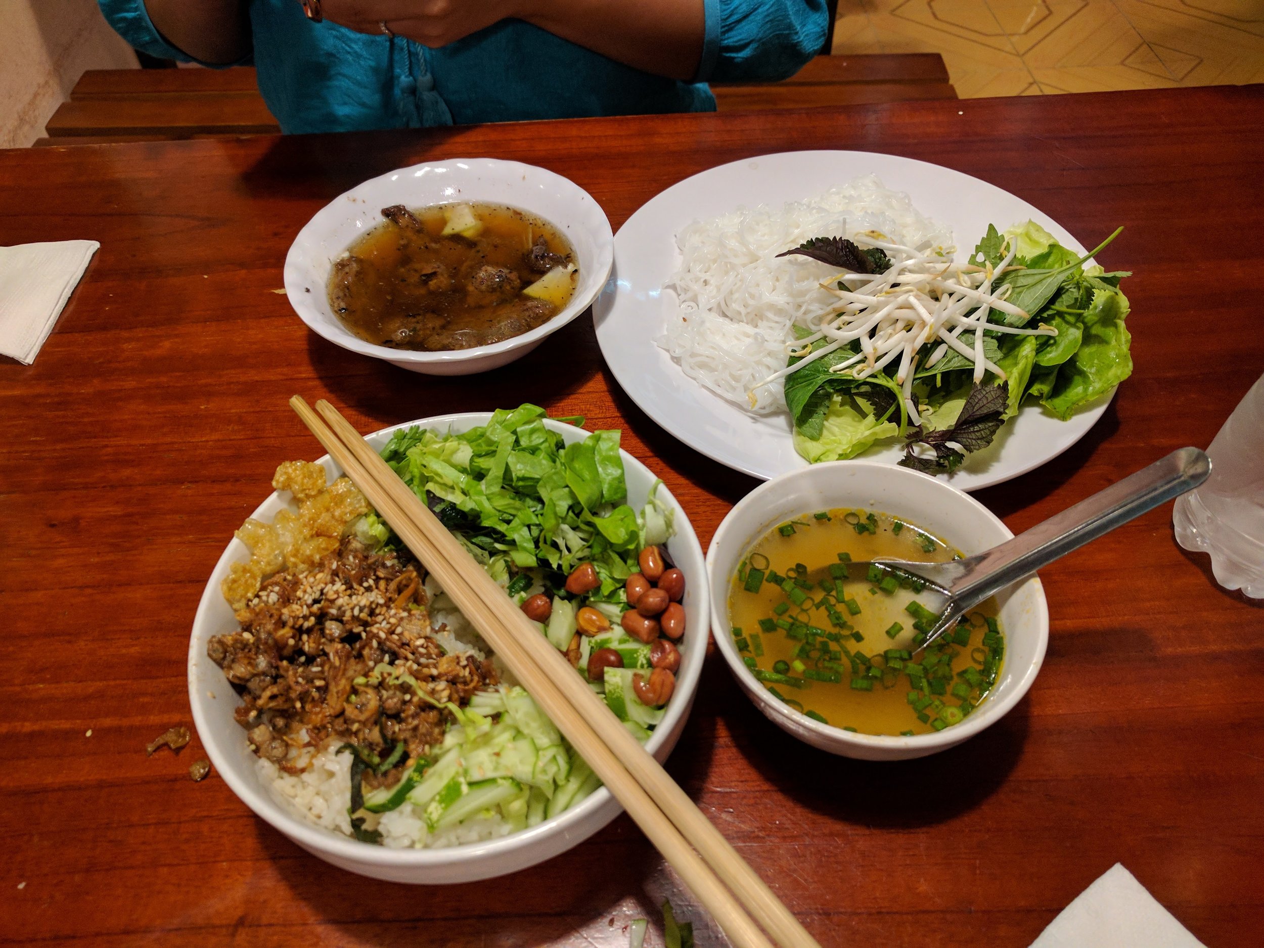 Final meal in Vietnam