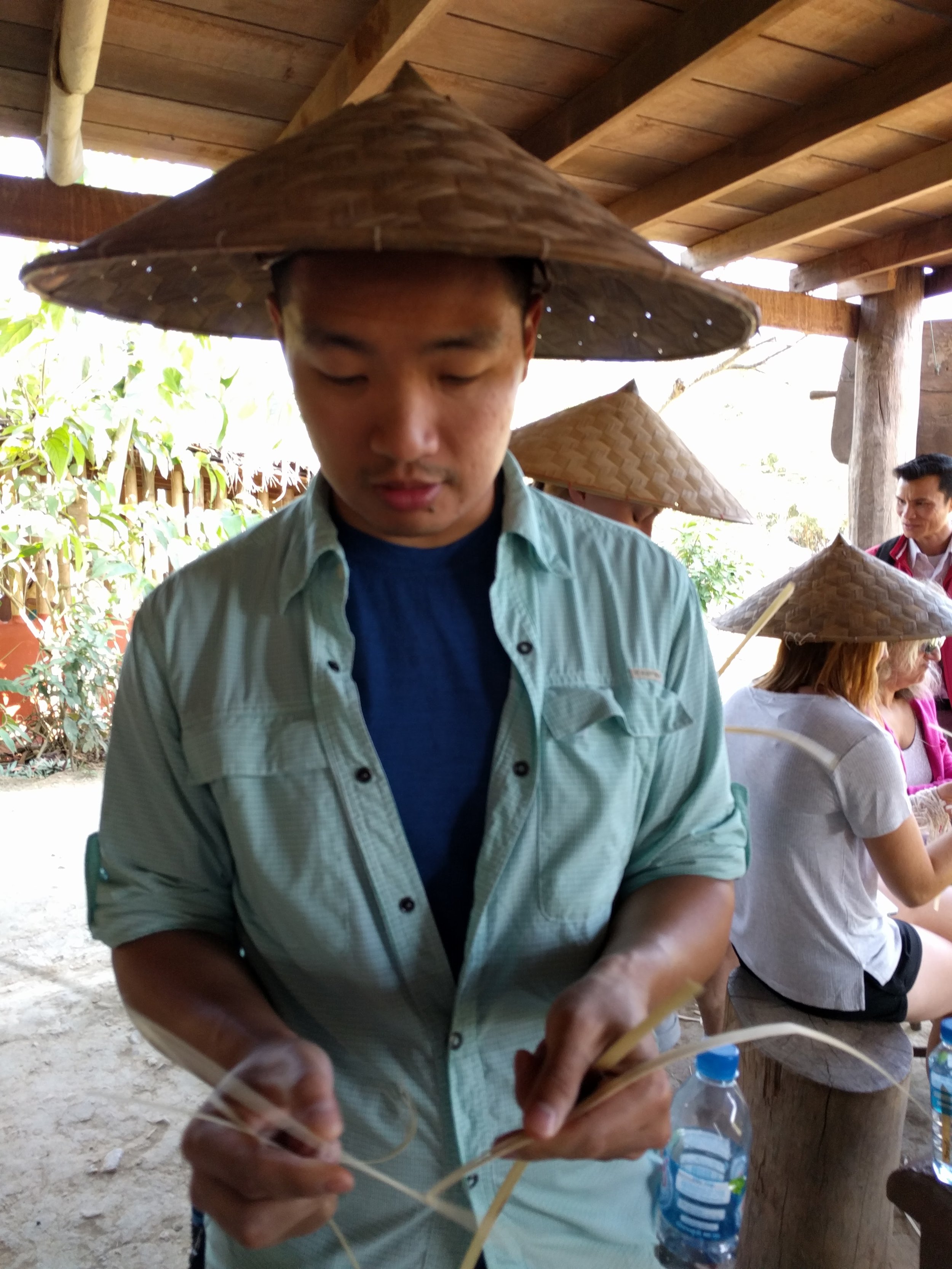 eric exploring his bamboo creativity