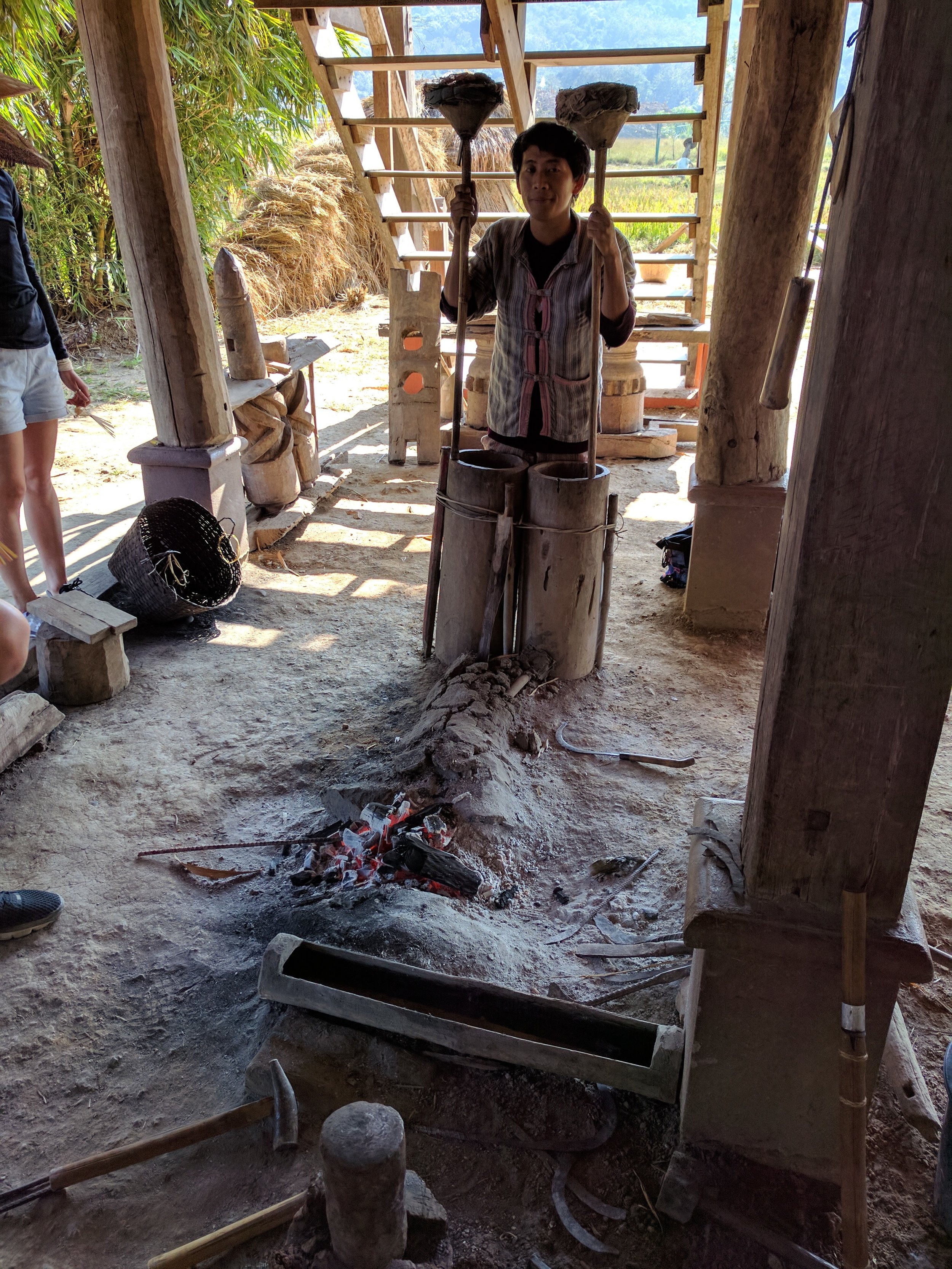 bellows to make their scythes