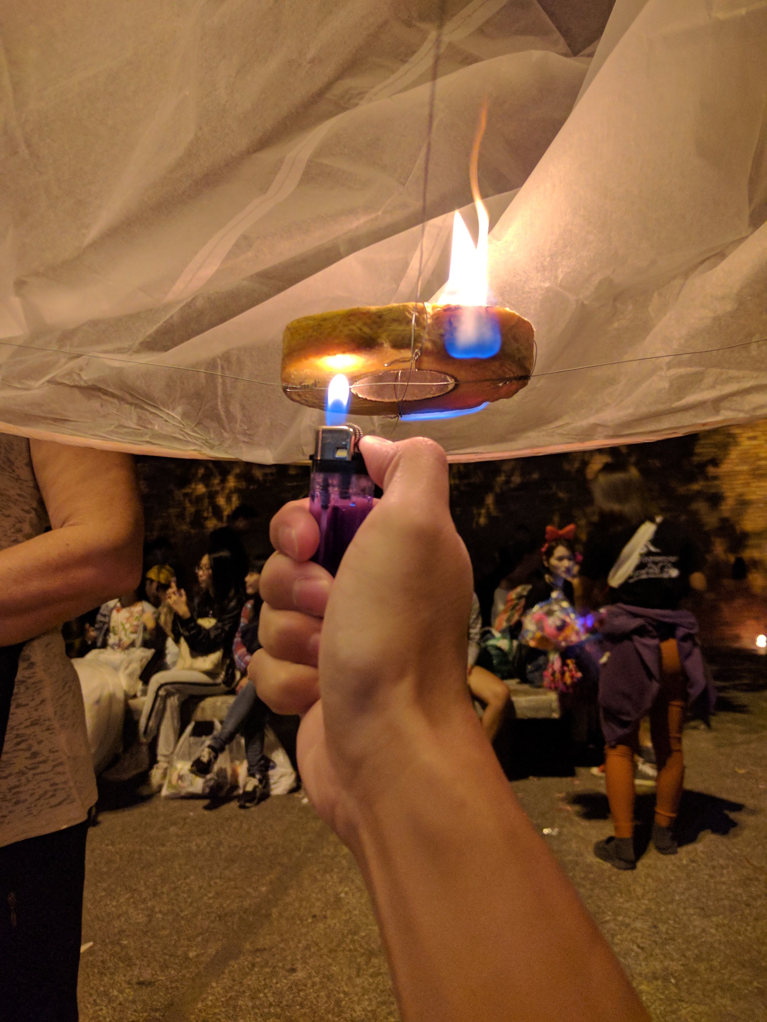 step 1 - light the ring of fire