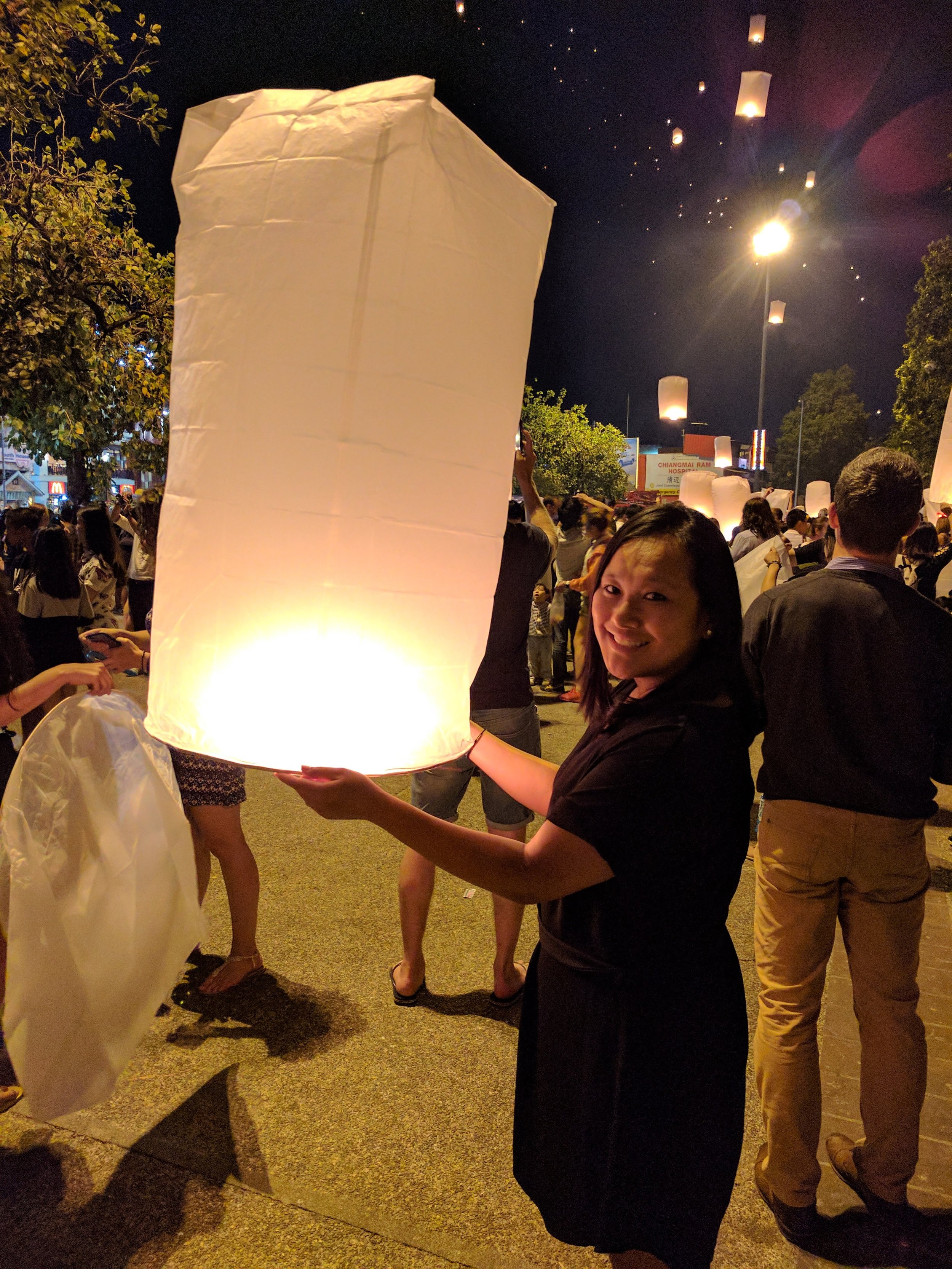 step 2 - hold the lantern steady