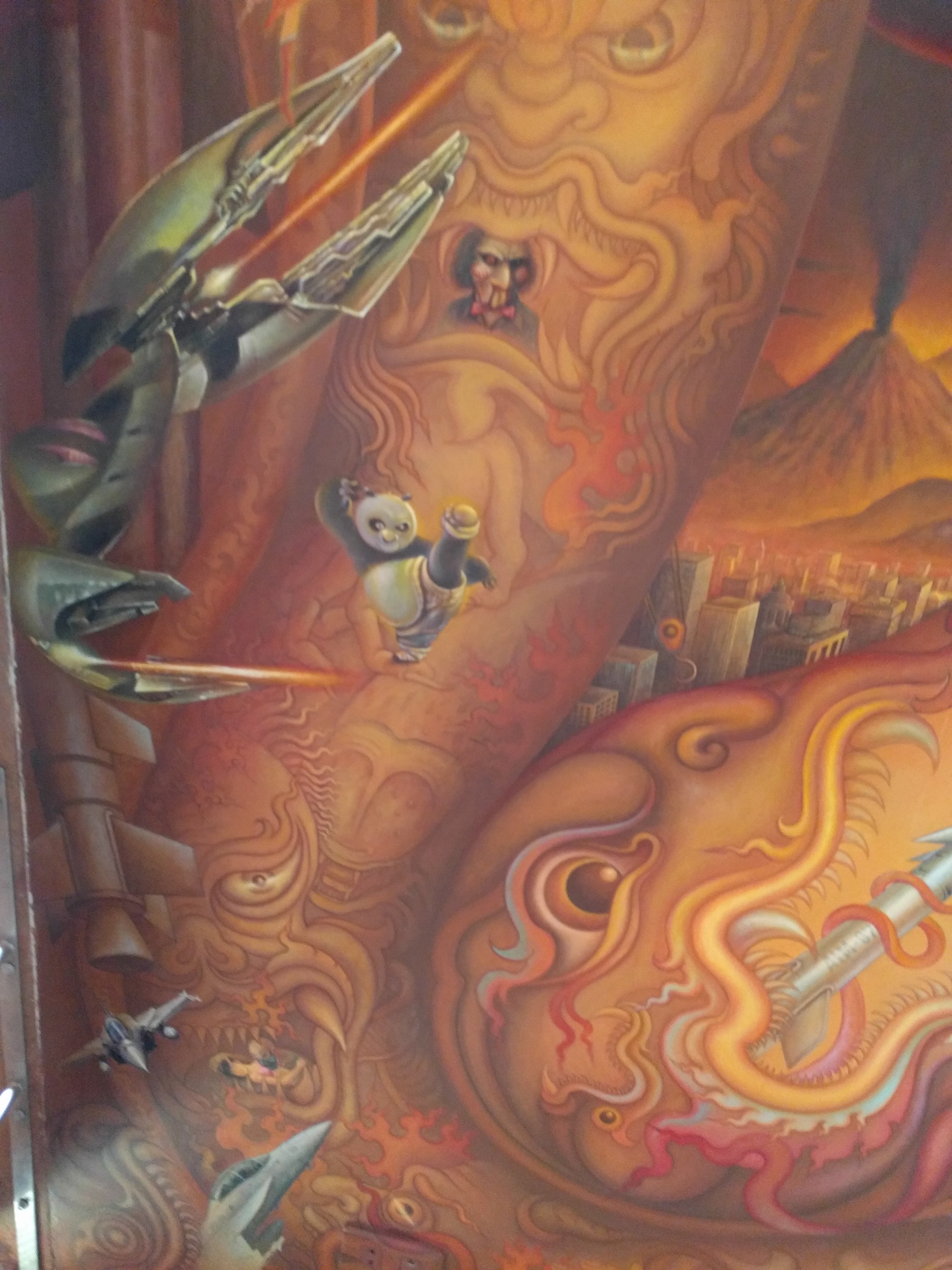 Jigsaw, kung fu panda, among others
