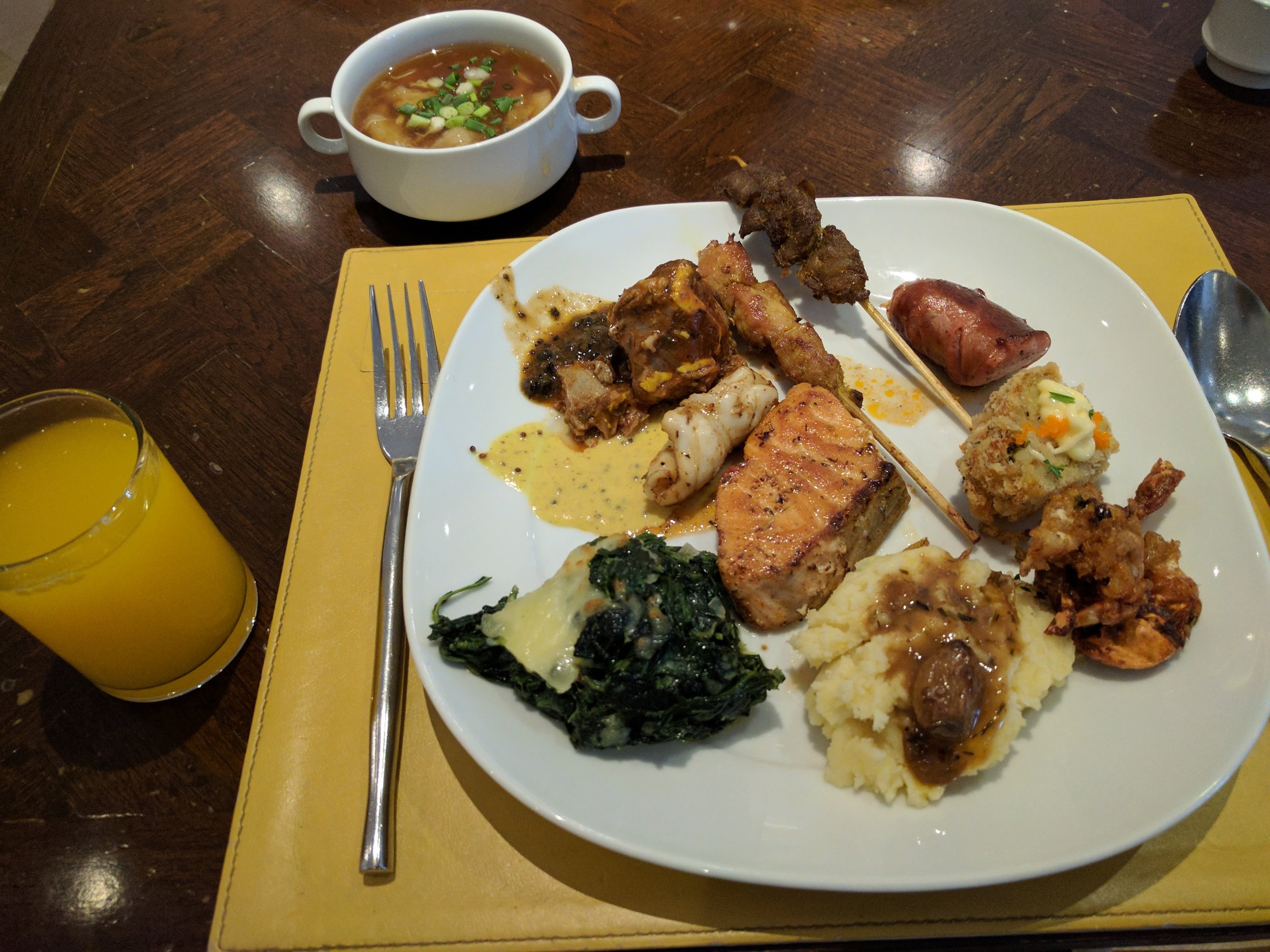 Buffet food at Novotel Bang Na