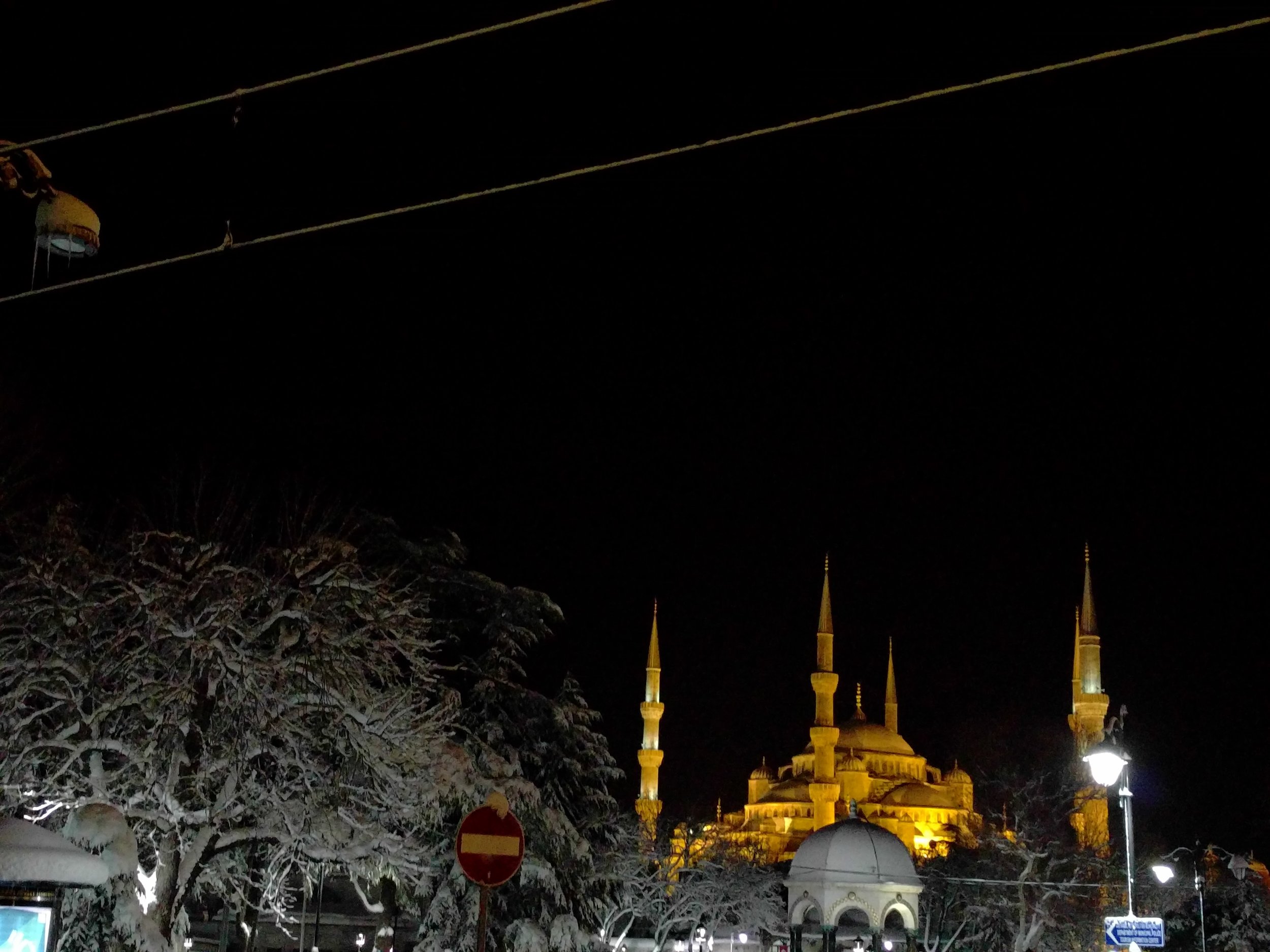 Blue mosque from the tram stop