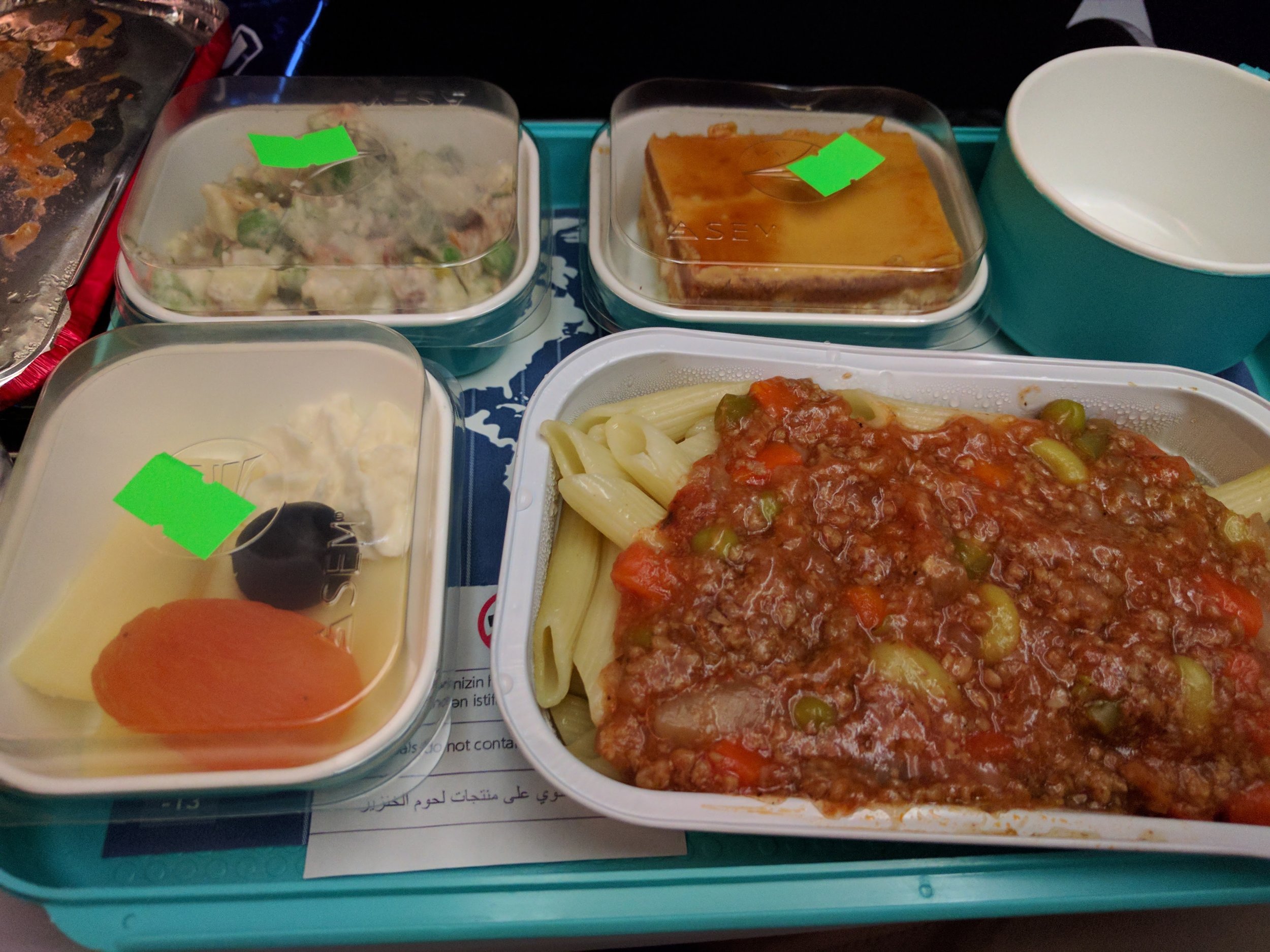 Beef sauce on pasta