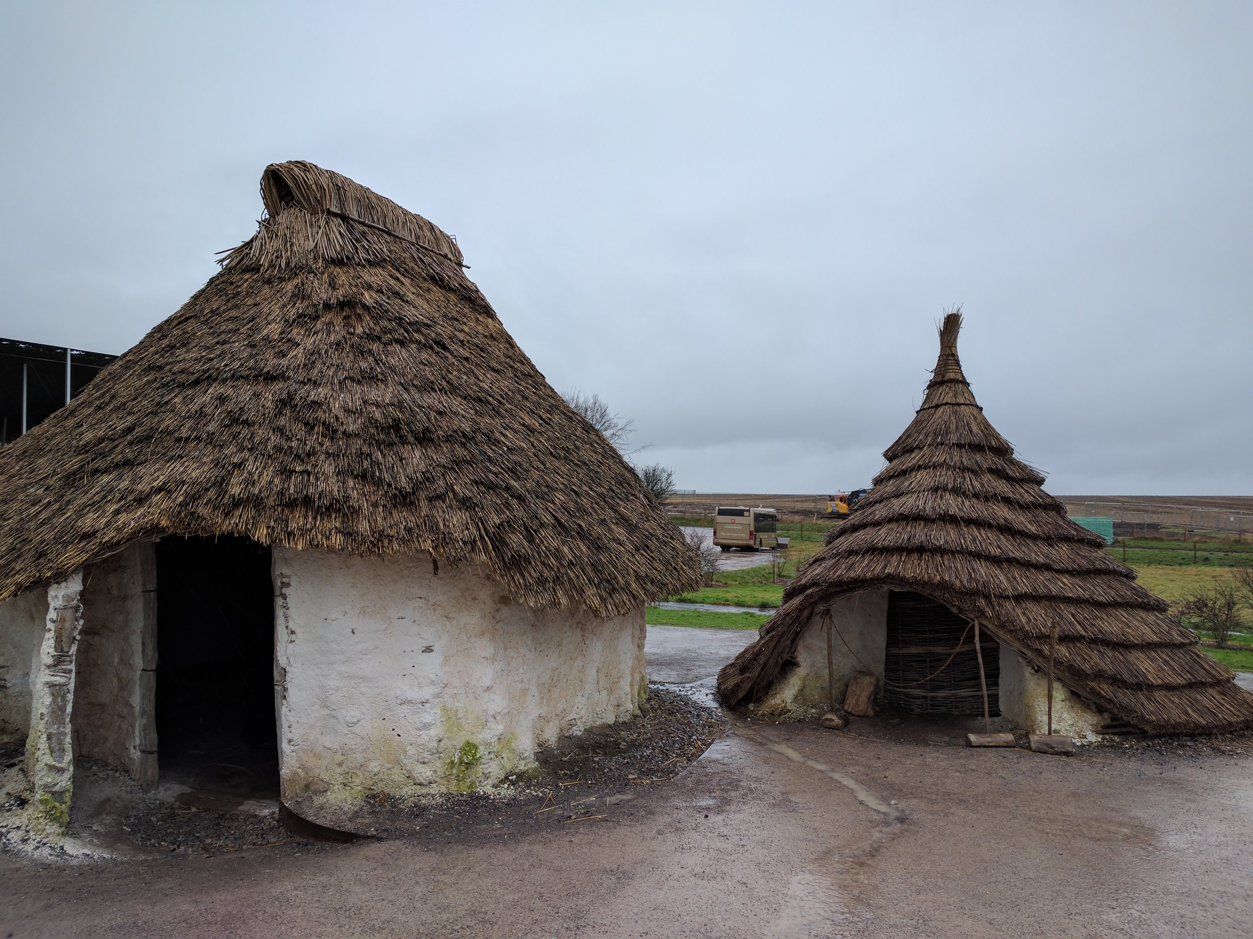 Reconstruction of the village homes from Bronze Age