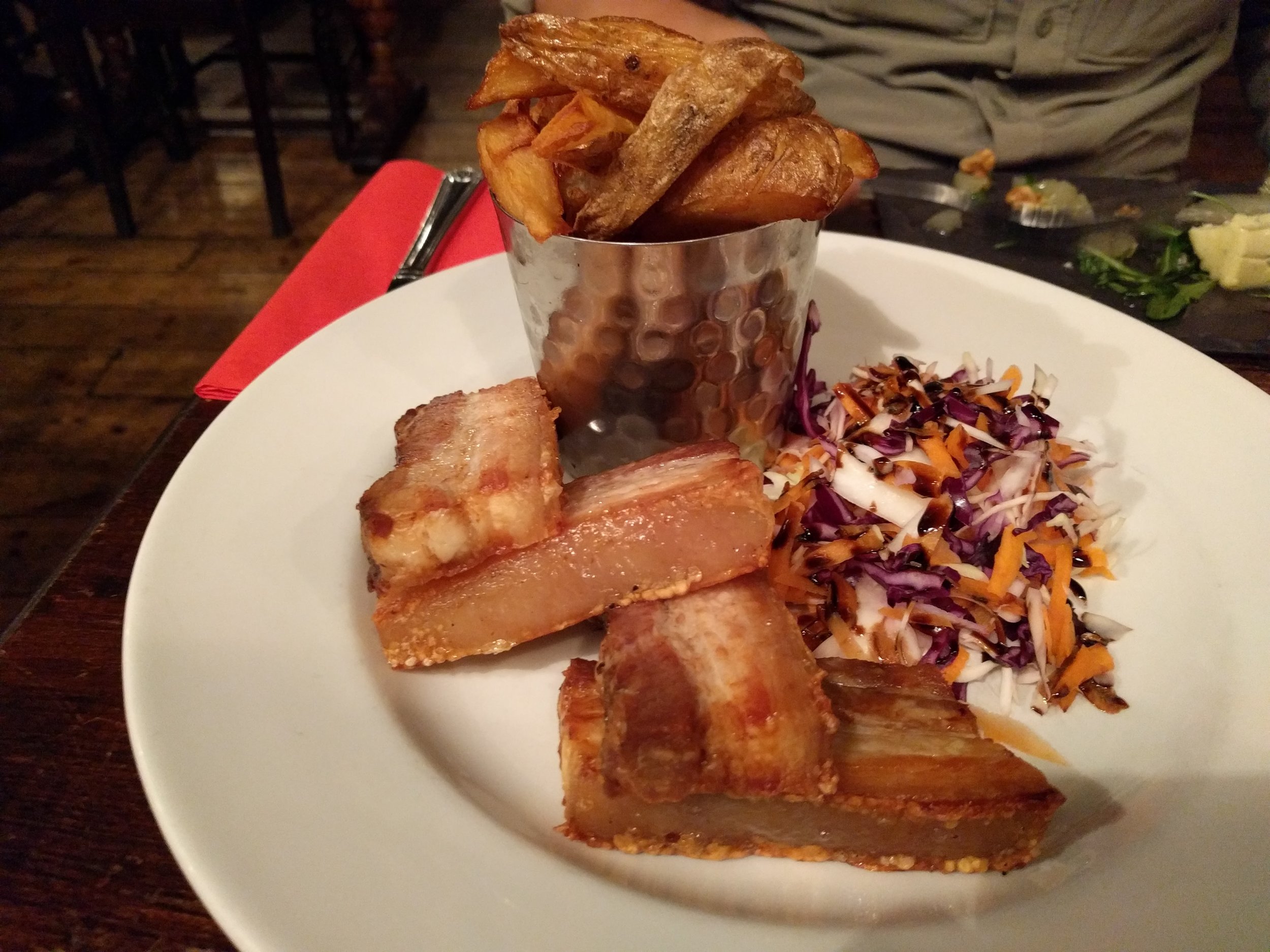 Crispy pork belly
