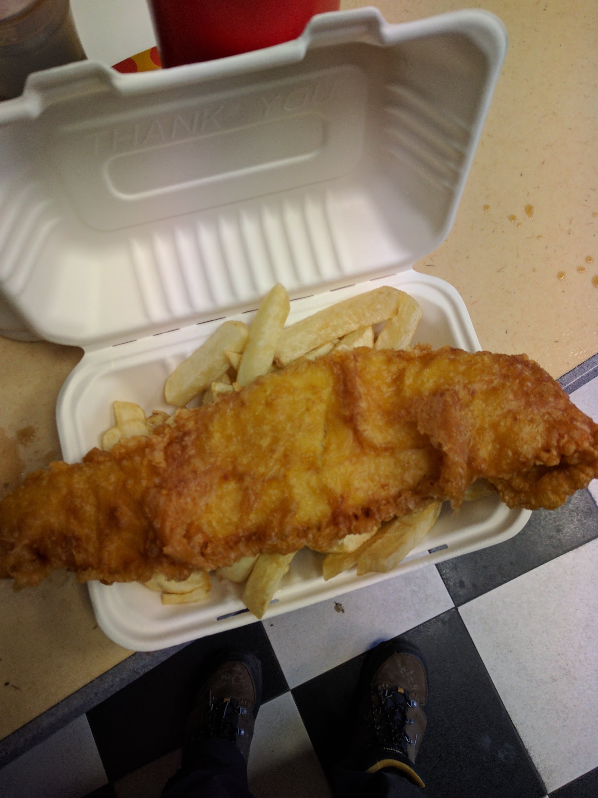 Cheapo fish and chips