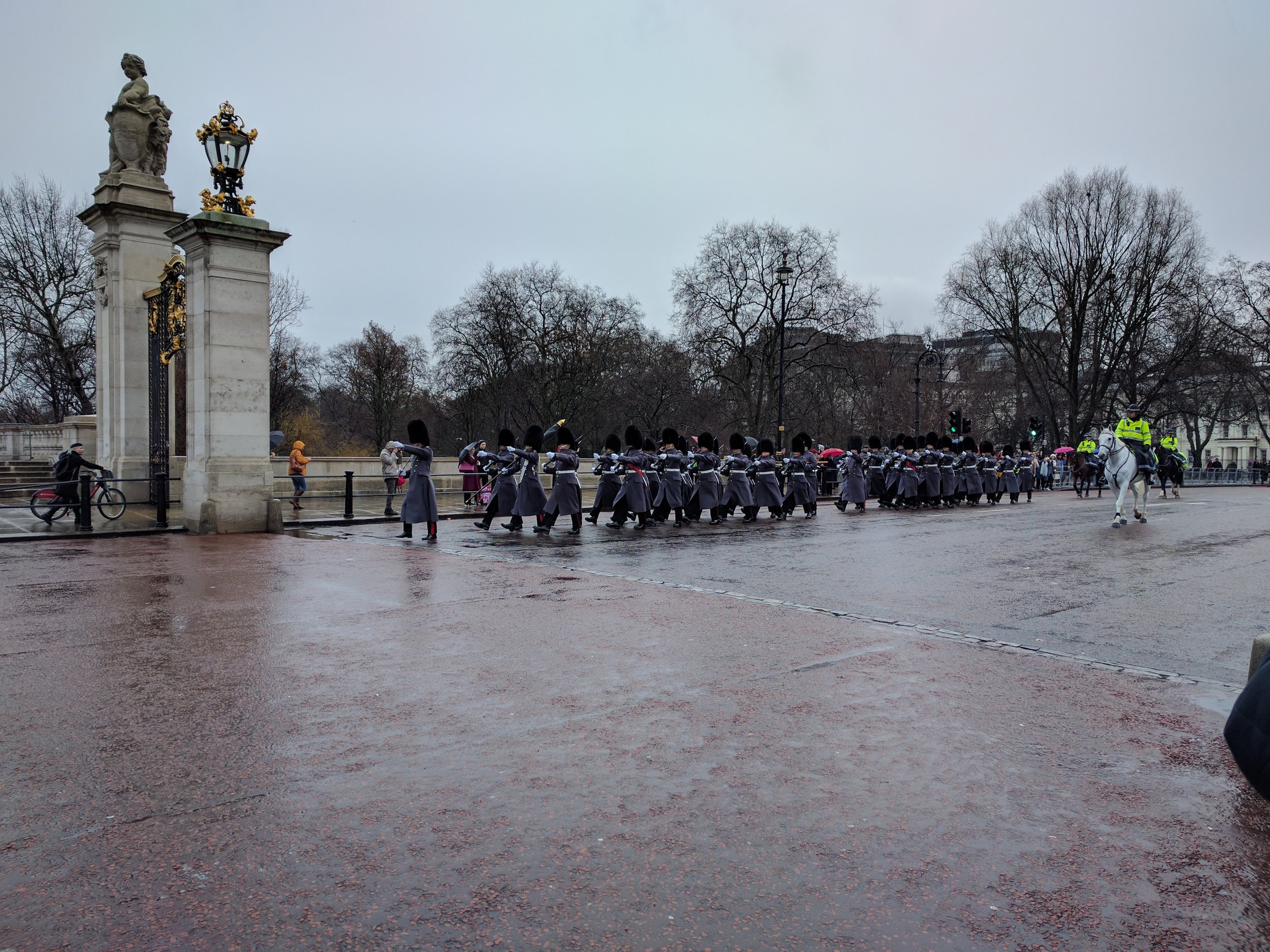 Guards quickly marching in