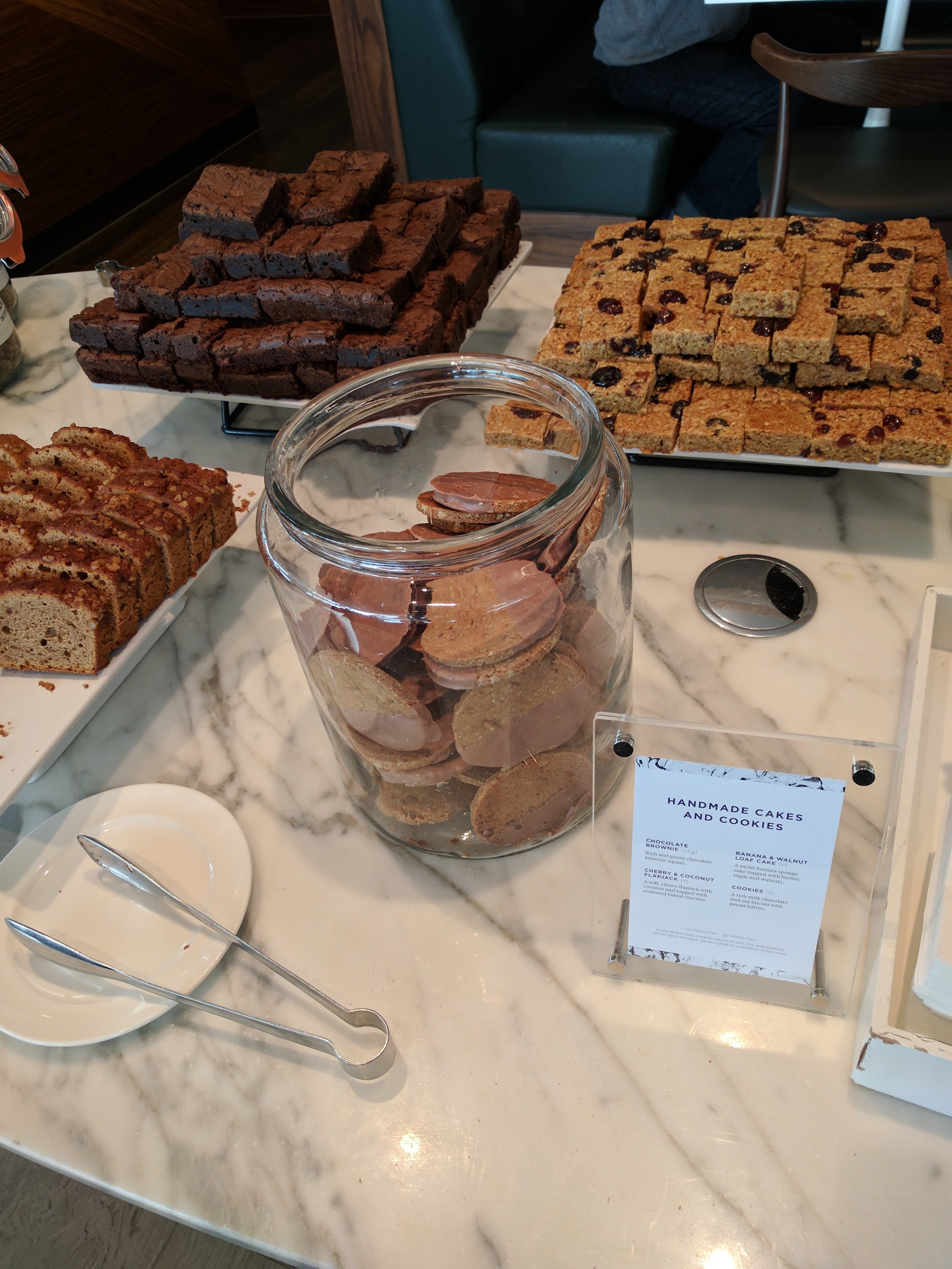 Lounge snacks at LHR