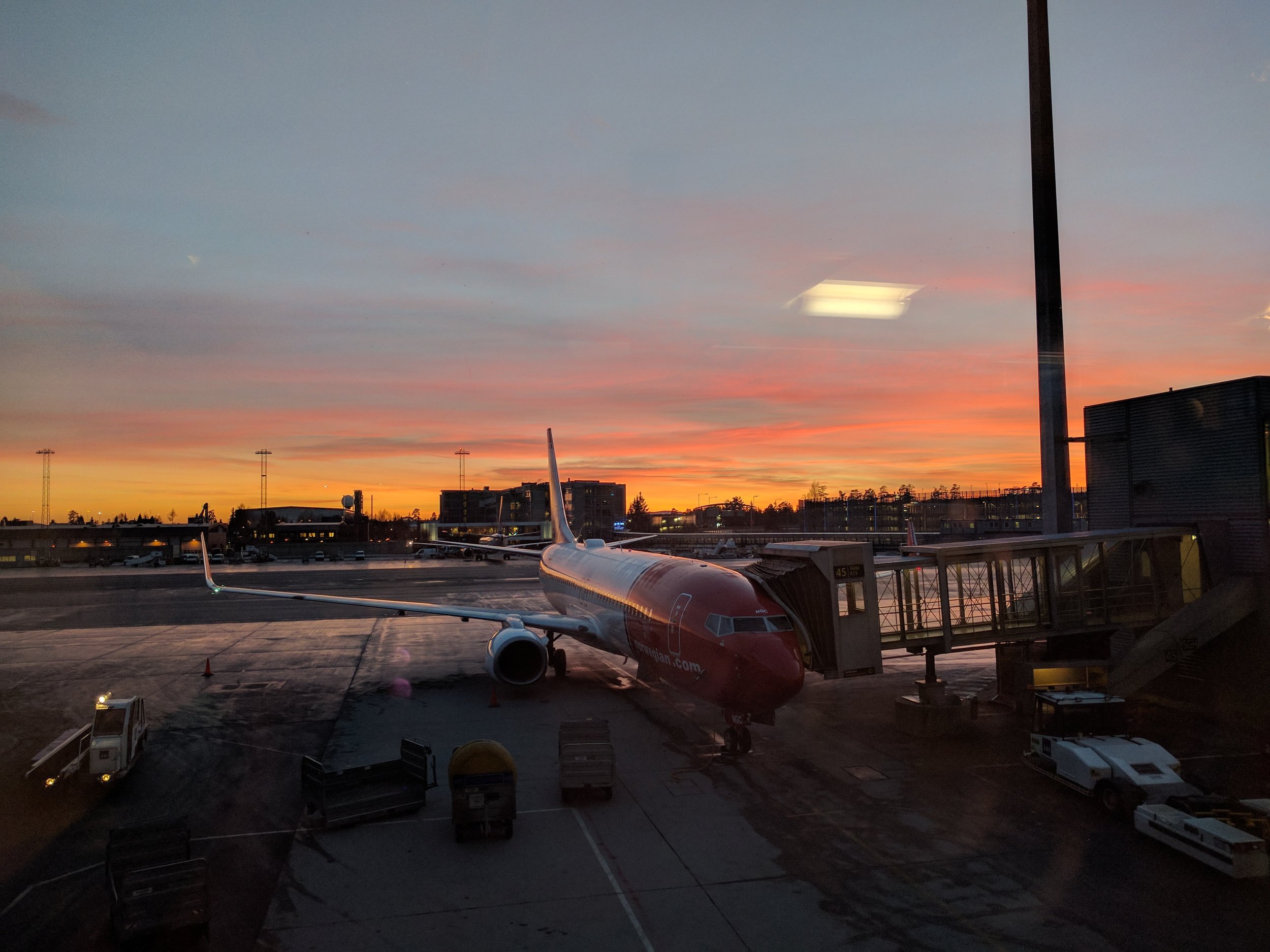 Waiting at Oslo airport