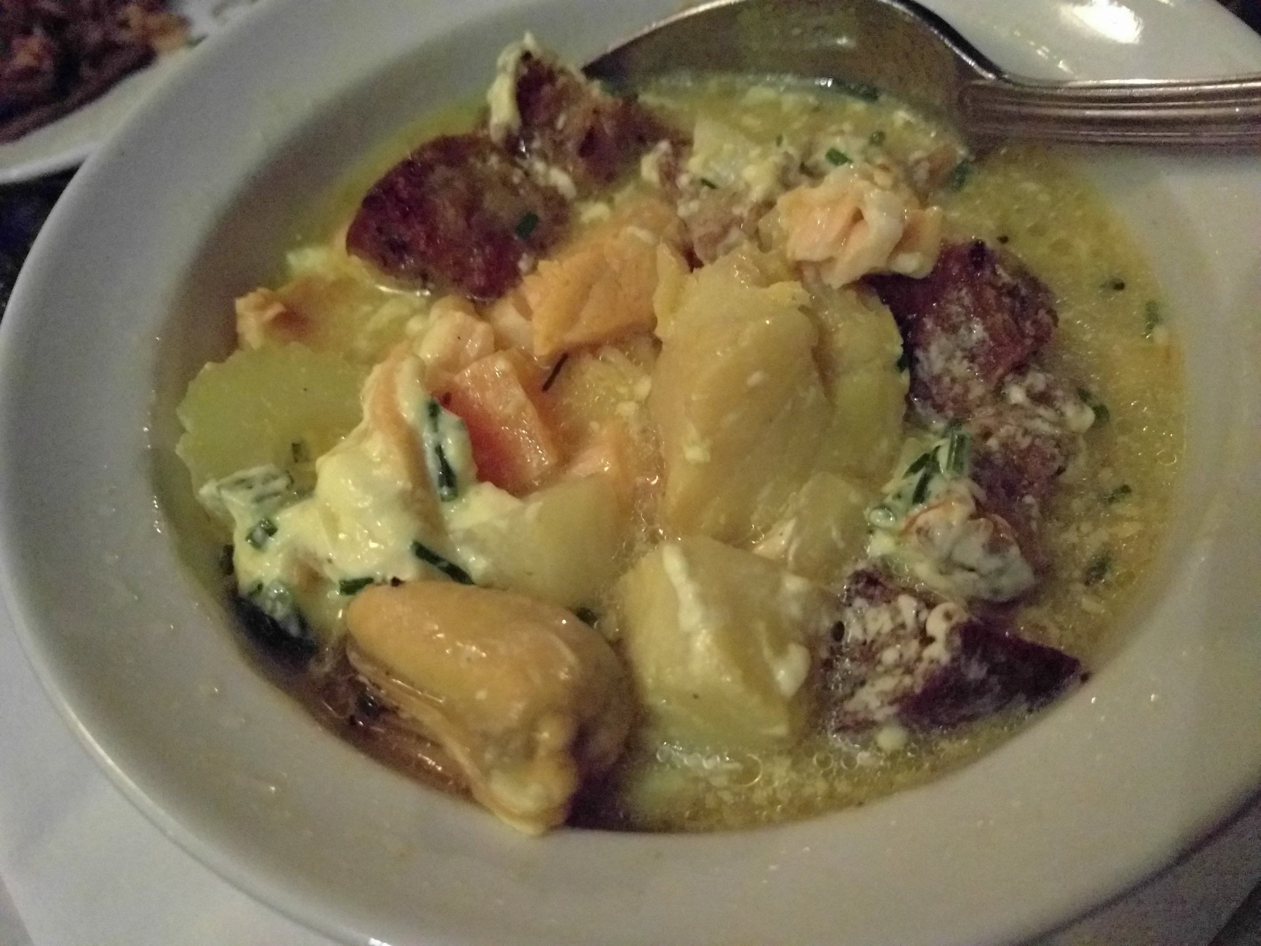 All the goodies hiding in my bouillabaise