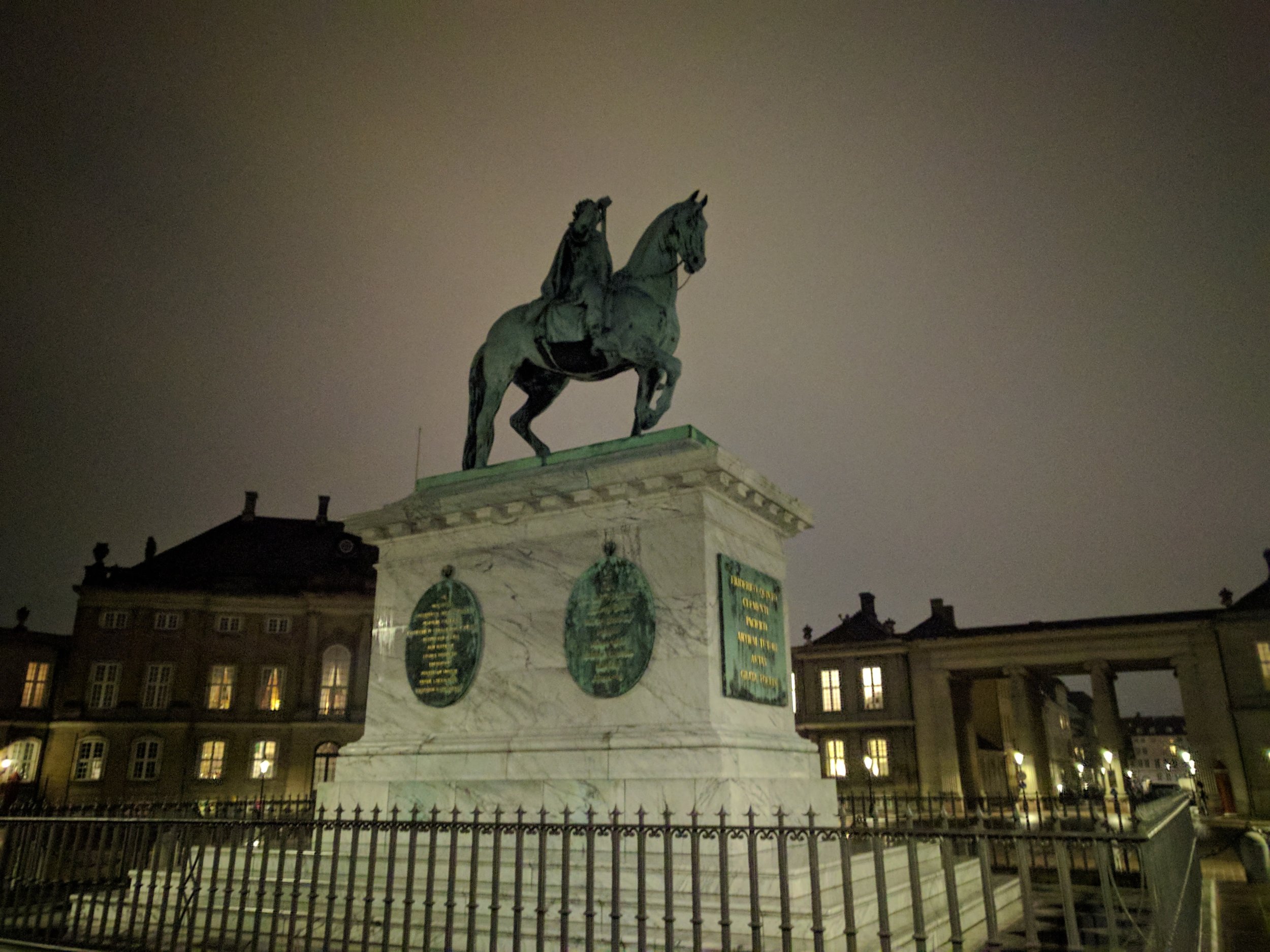 Outside Amalienborg Palace